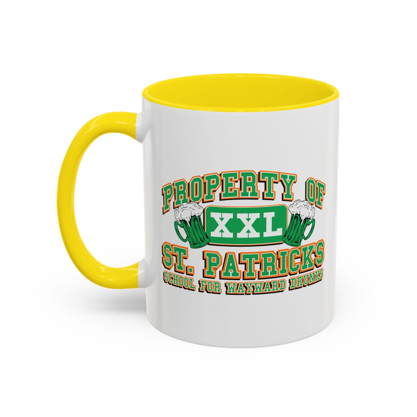 PROPERTY OF ST. PATRICKS Accent BiColor Funny Sarcastic Mug