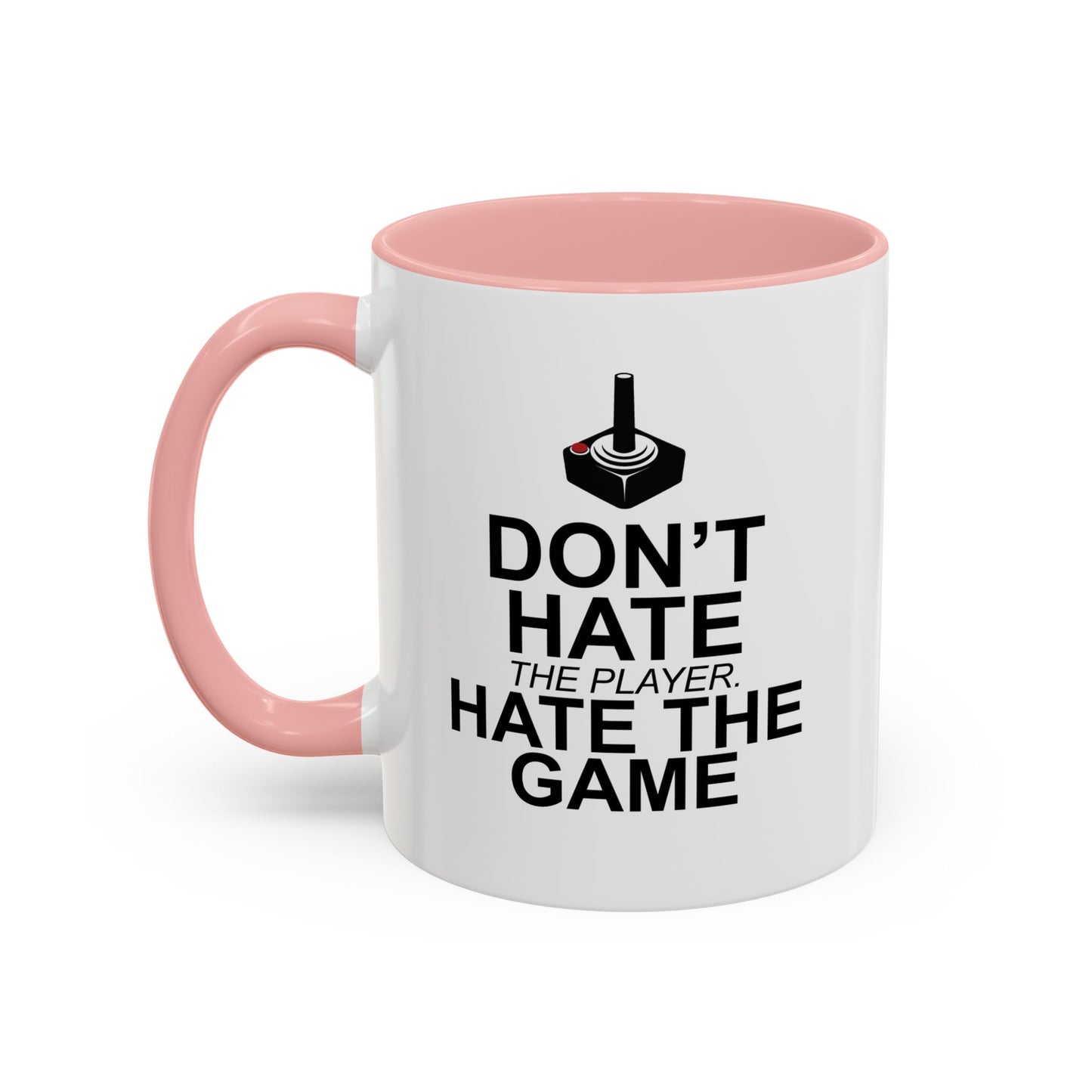 HATE THE GAME Accent BiColor Funny Sarcastic Mug