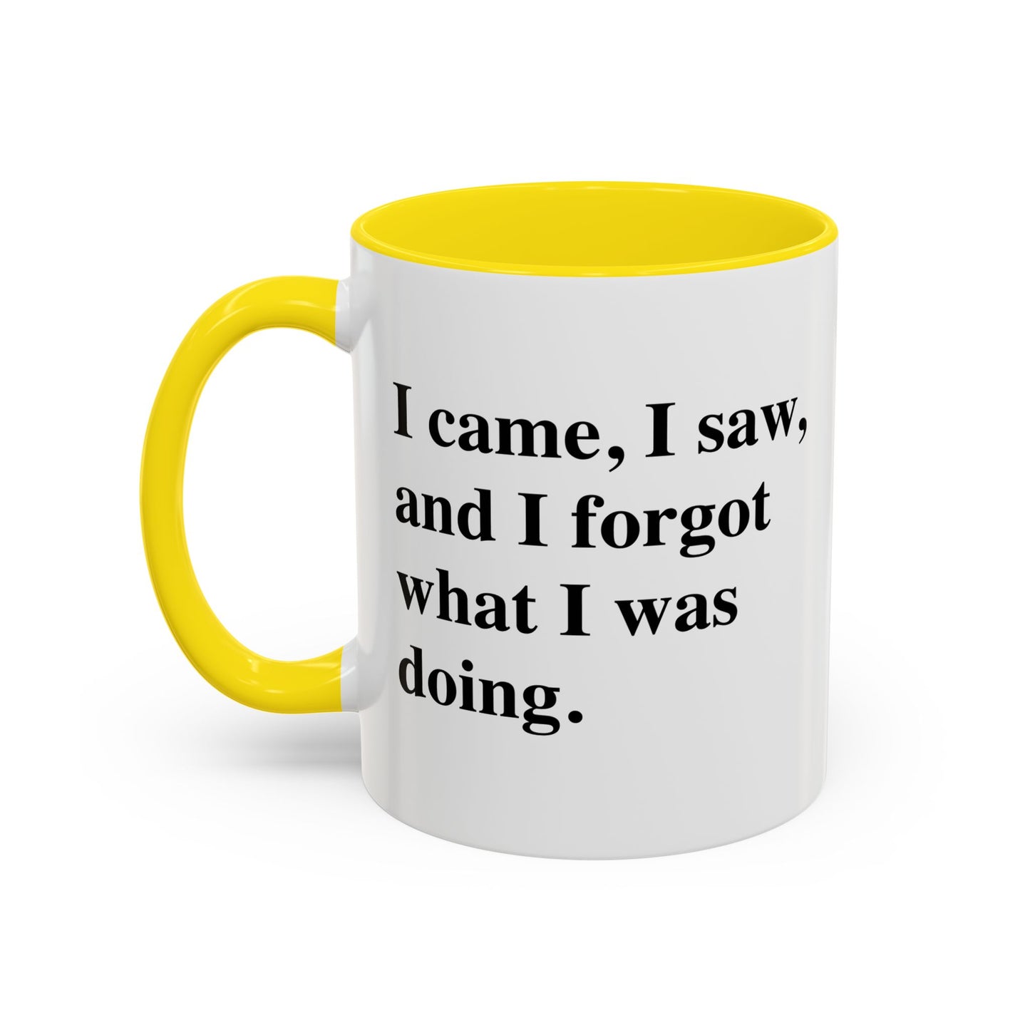 I CAME, I SAW, Accent BiColor Funny Sarcastic Mug