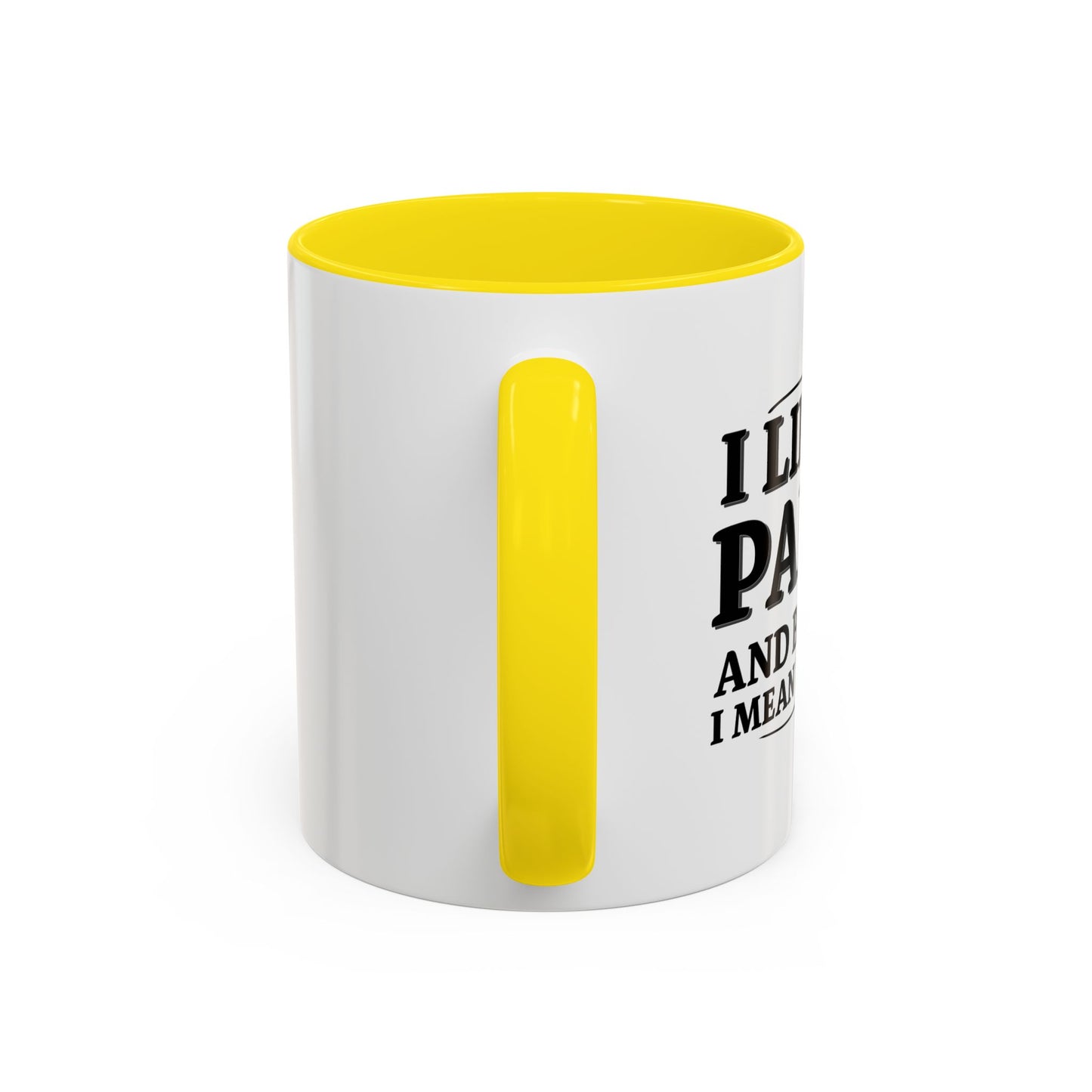 I LIKE TO PARTY Accent BiColor Funny Sarcastic Mug