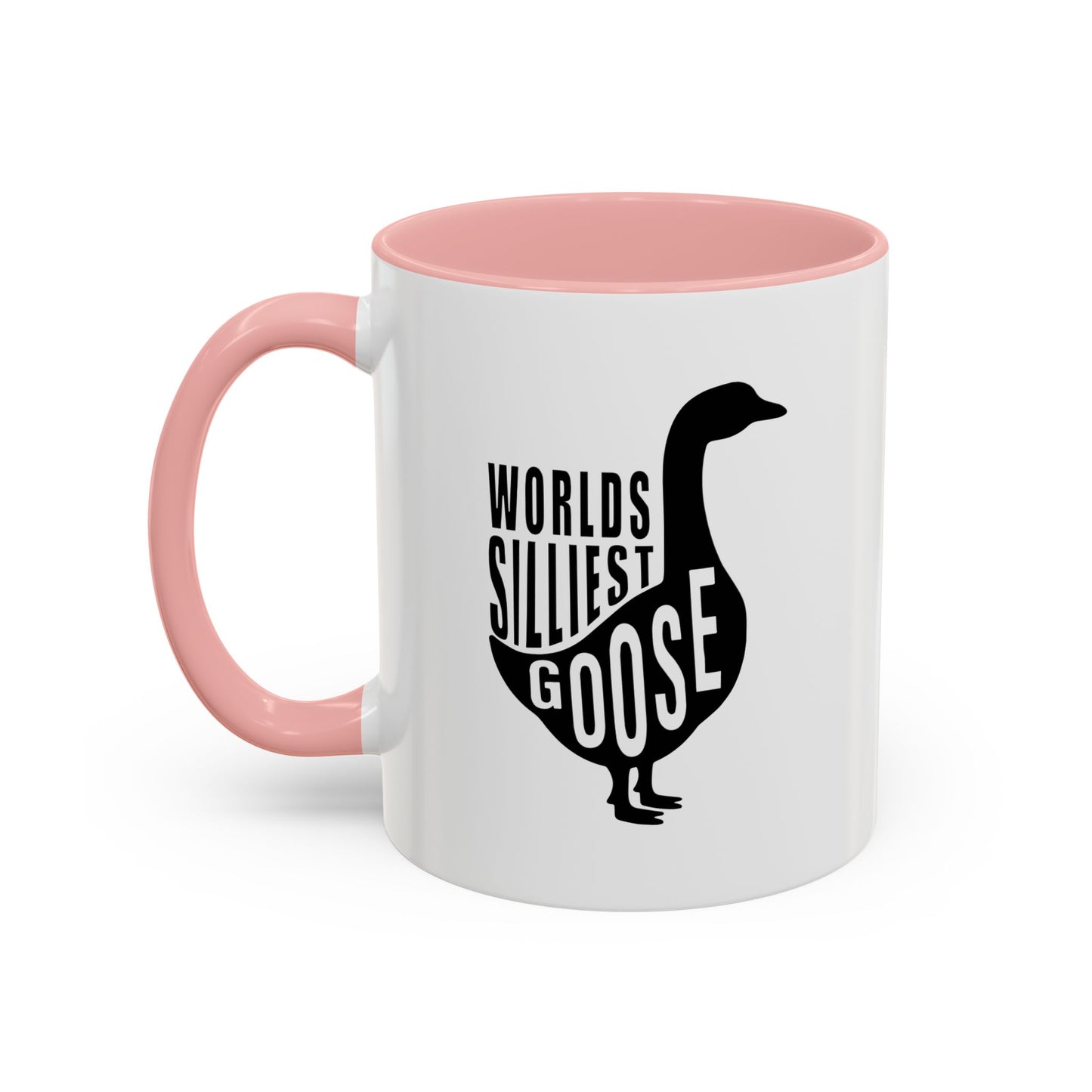 WORLDS SILLIEST GOOSE Accent BiColor Funny Sarcastic Mug