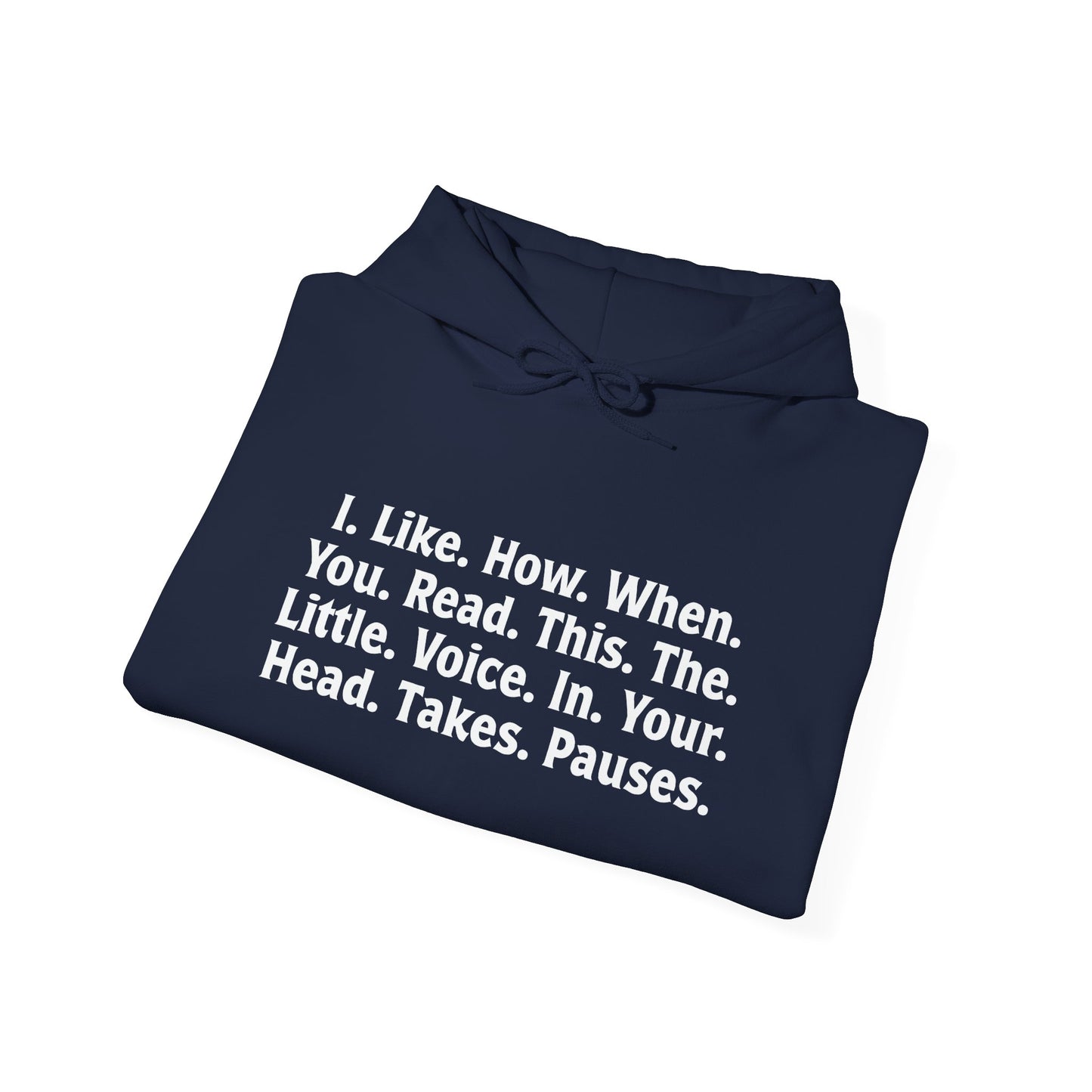 THE LITTLE VOICE IN YOUR HEAD - Premium Unisex Funny Sarcastic Black Hoodie Sweatshirt