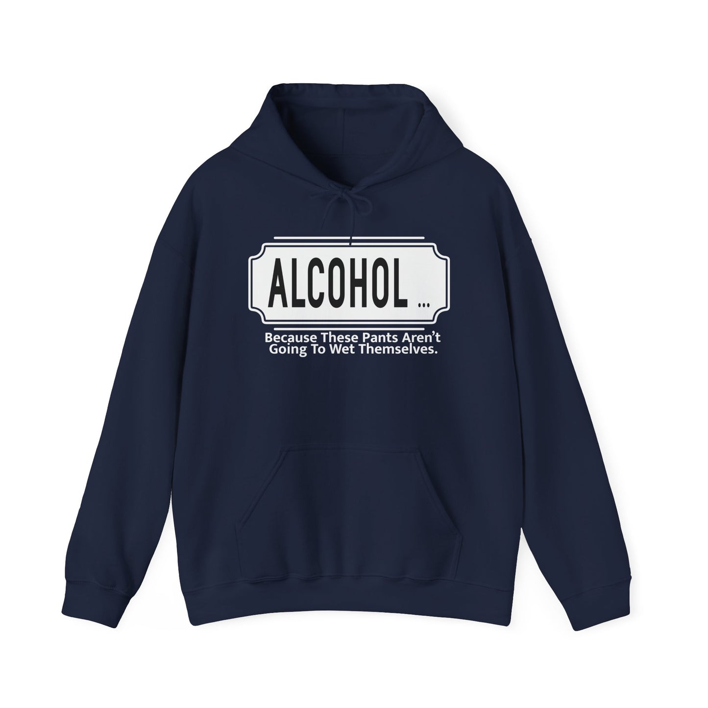 WHY ALCOHOL!? - Premium Unisex Funny Sarcastic Black Hoodie Sweatshirt