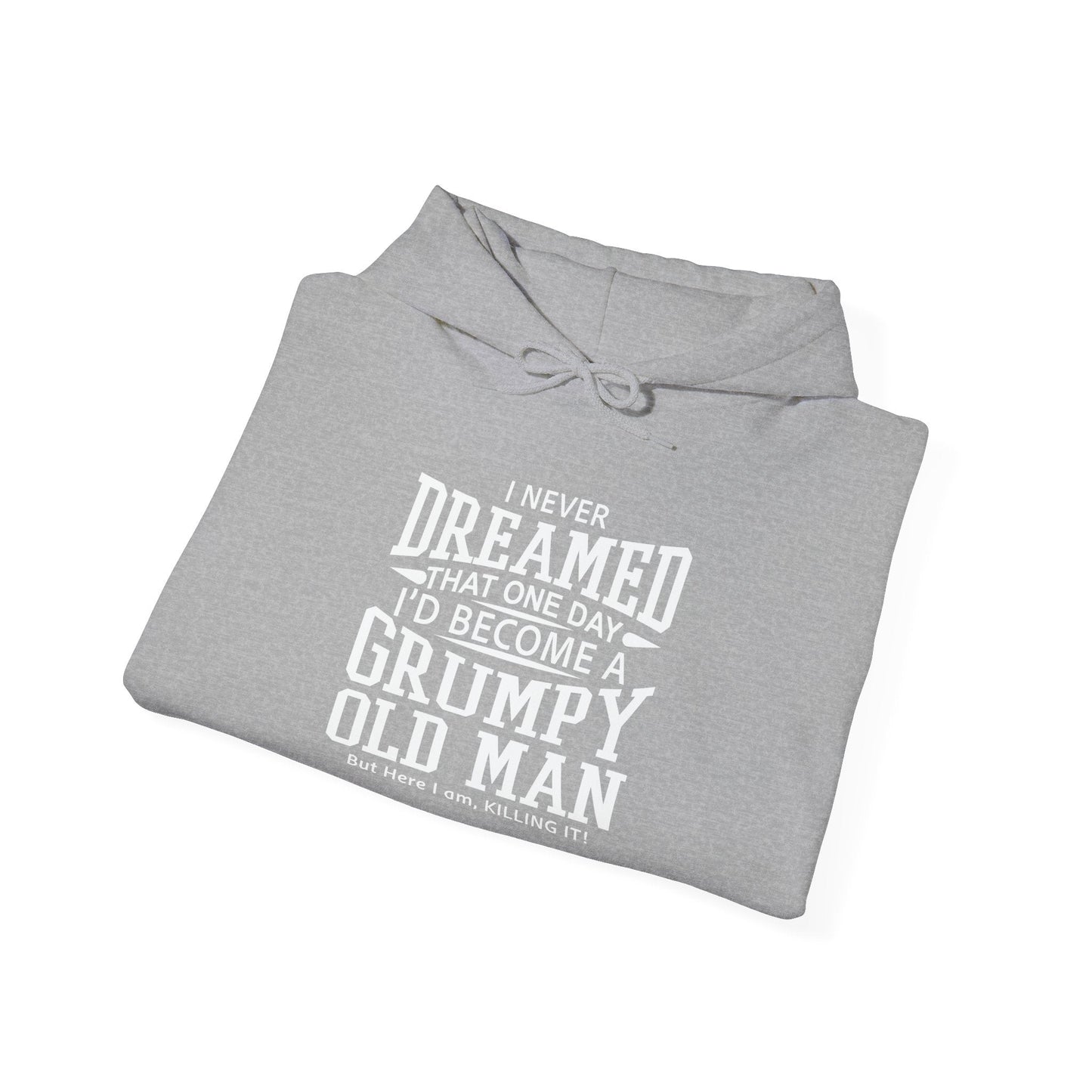 GRUMPY OLD MAN - Premium Unisex Funny Sarcastic Black Hoodie Sweatshirt