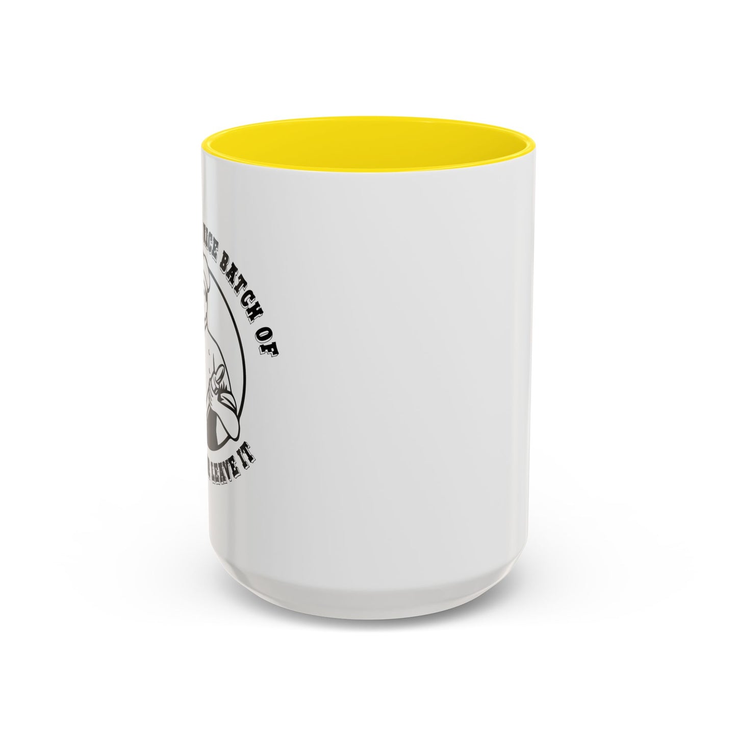 TAKE IT OR LEAVE IT Accent BiColor Funny Sarcastic Mug