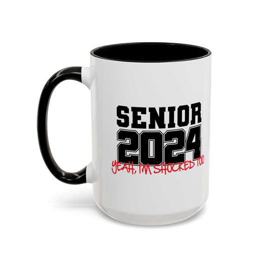 SENIOR 2024 Accent BiColor Funny Sarcastic Mug