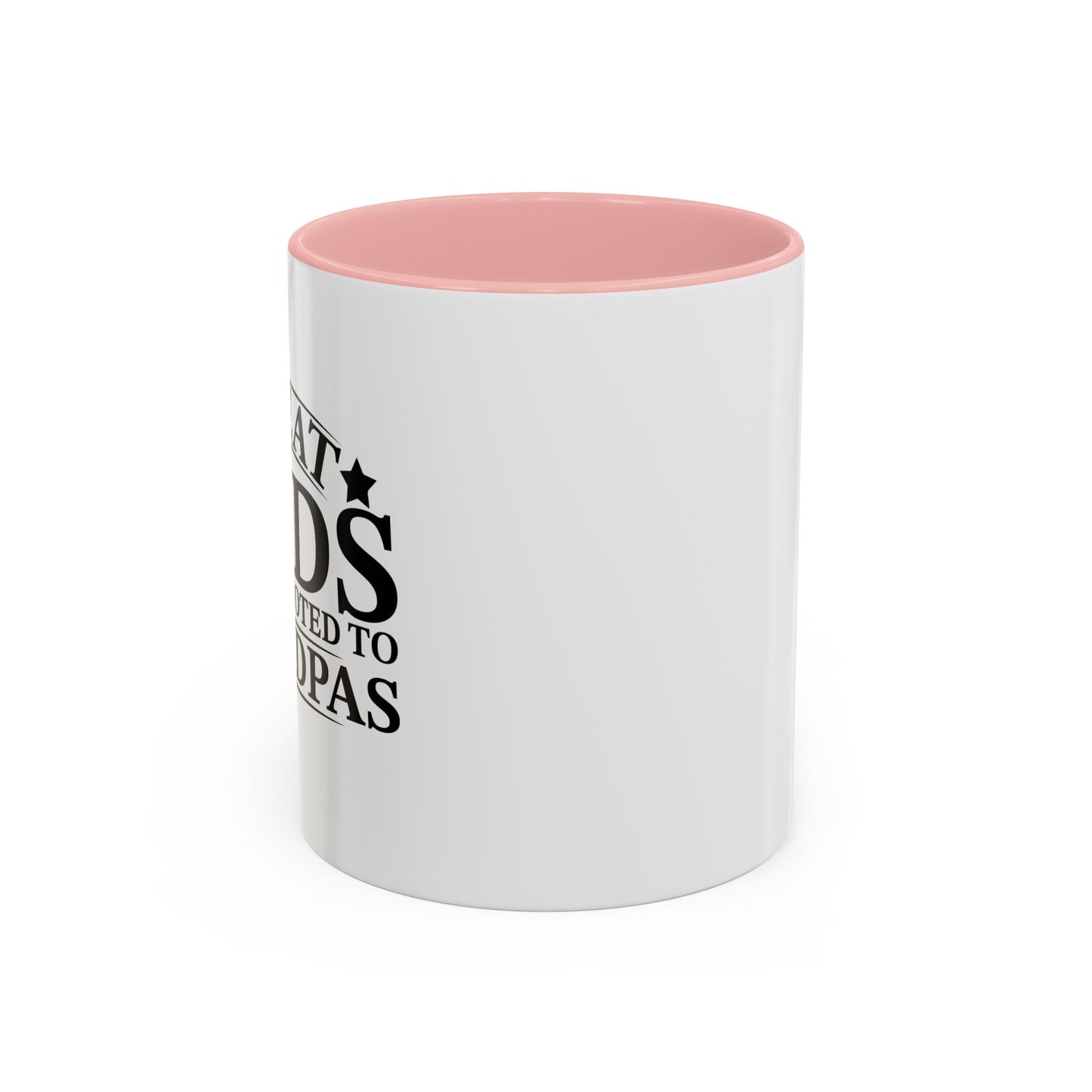 GREAT DADS GET PROMOTED TO GRANDPAS Accent BiColor Funny Sarcastic Mug