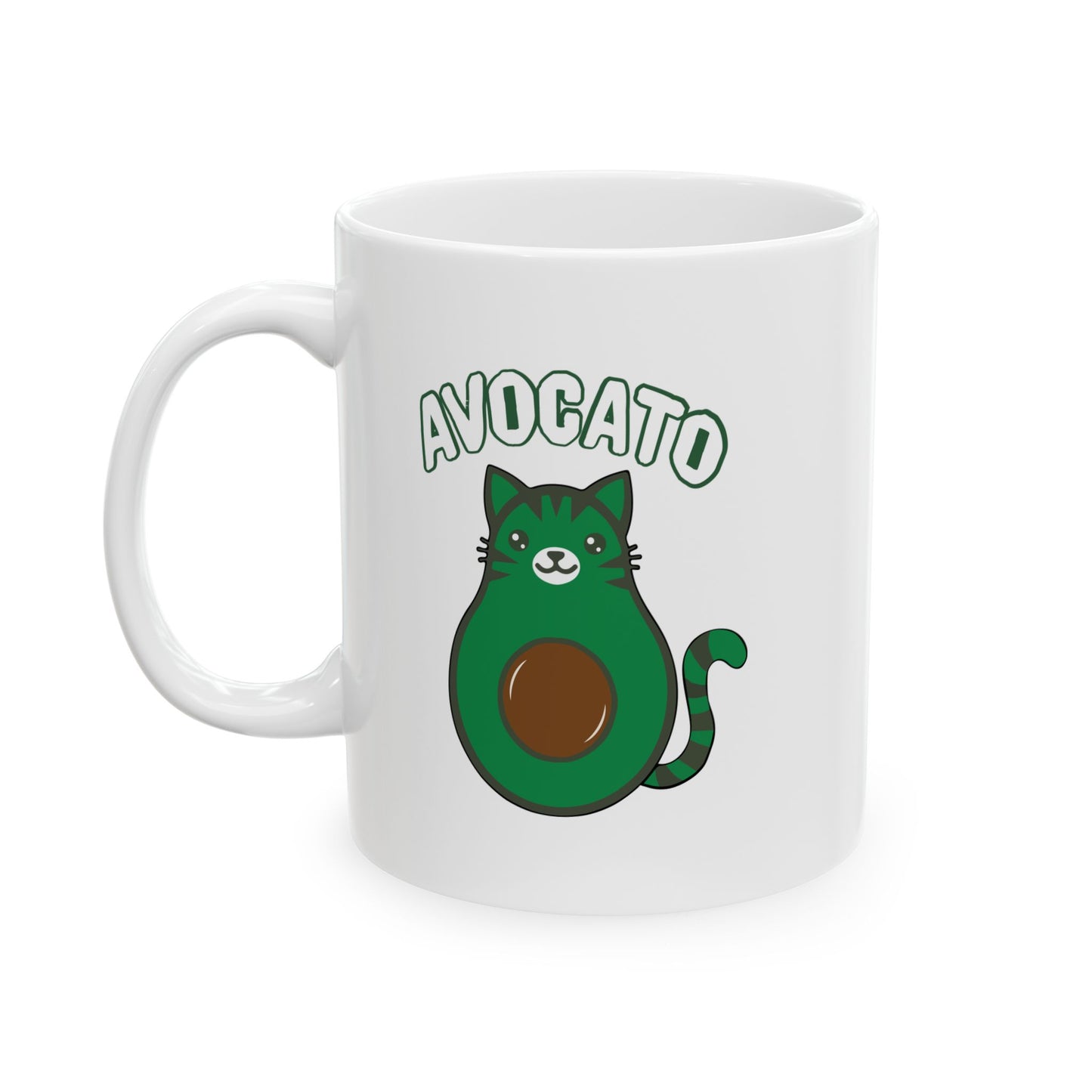 AVOCATO FUNNY SARCASTIC WHITE MUG