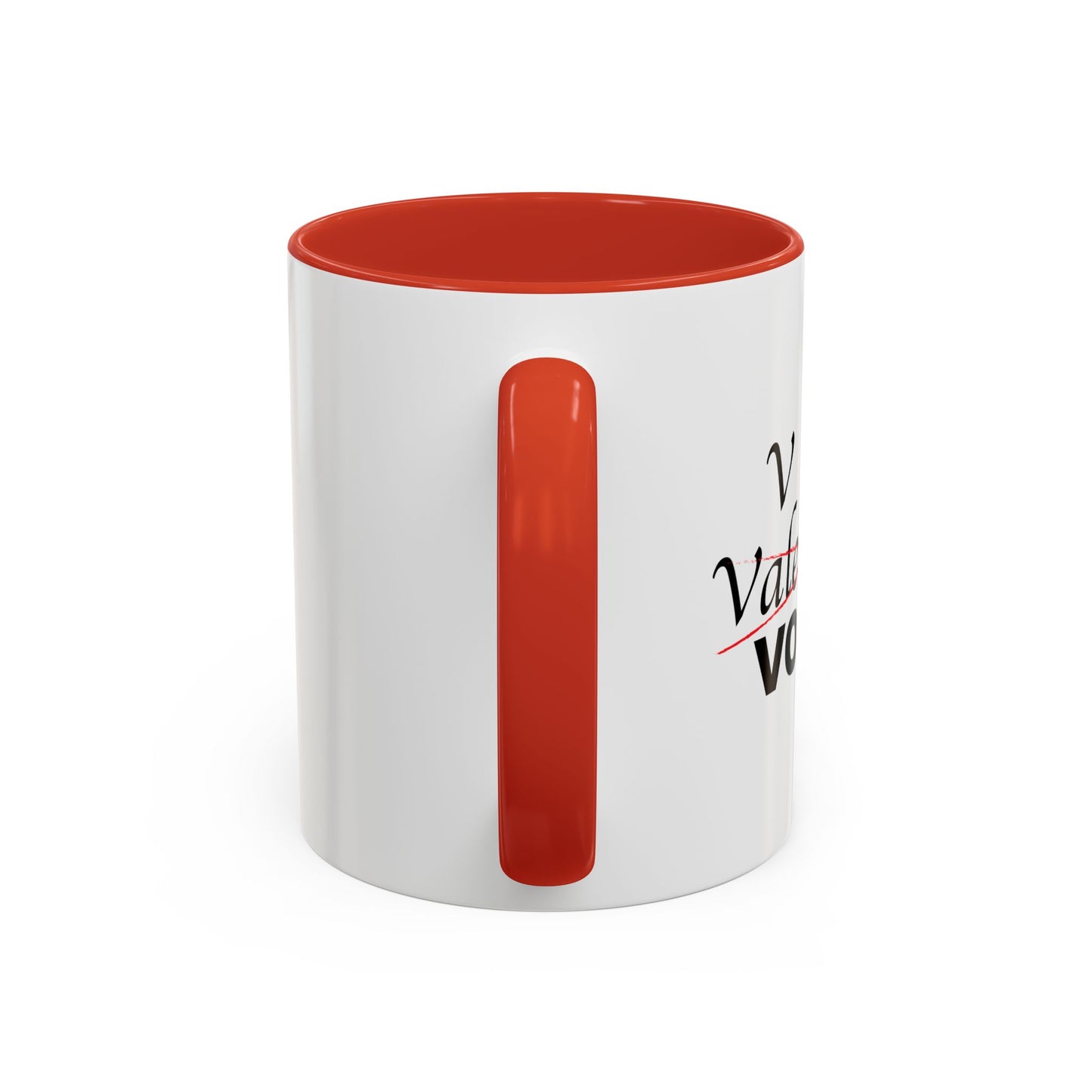 V IS FOR VODKA Accent BiColor Funny Sarcastic Mug