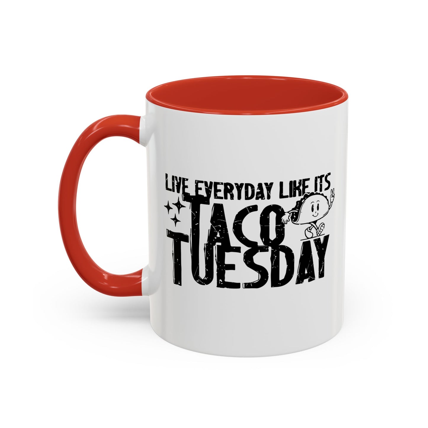 TACO TUESDAY Accent BiColor Funny Sarcastic Mug