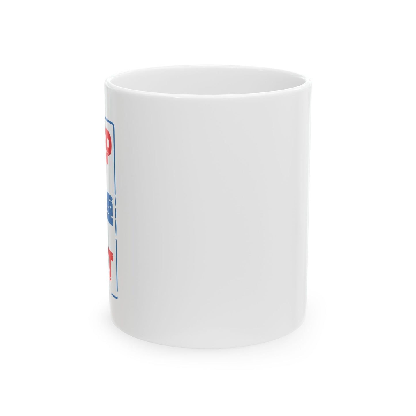 KEEP LEFT FUNNY SARCASTIC WHITE MUG