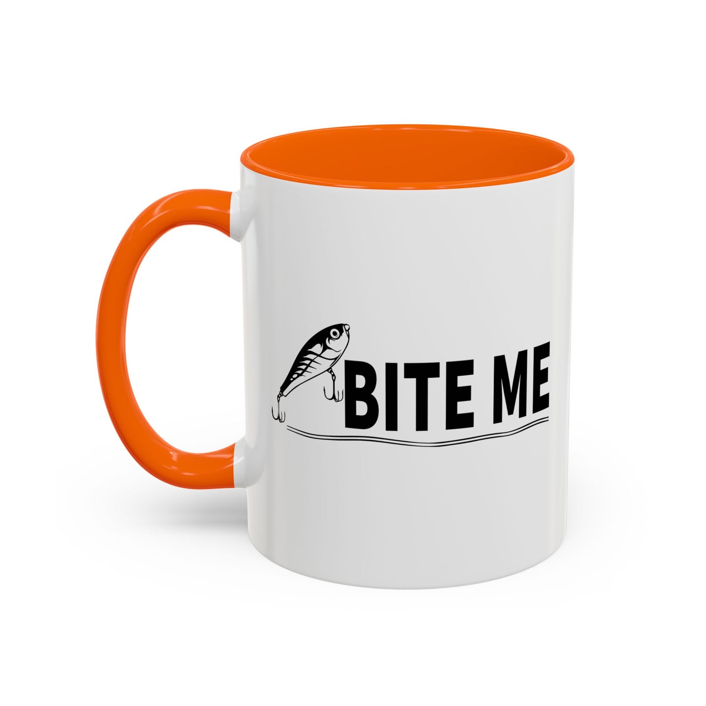 BITE ME Accent BiColor Funny Sarcastic Mug