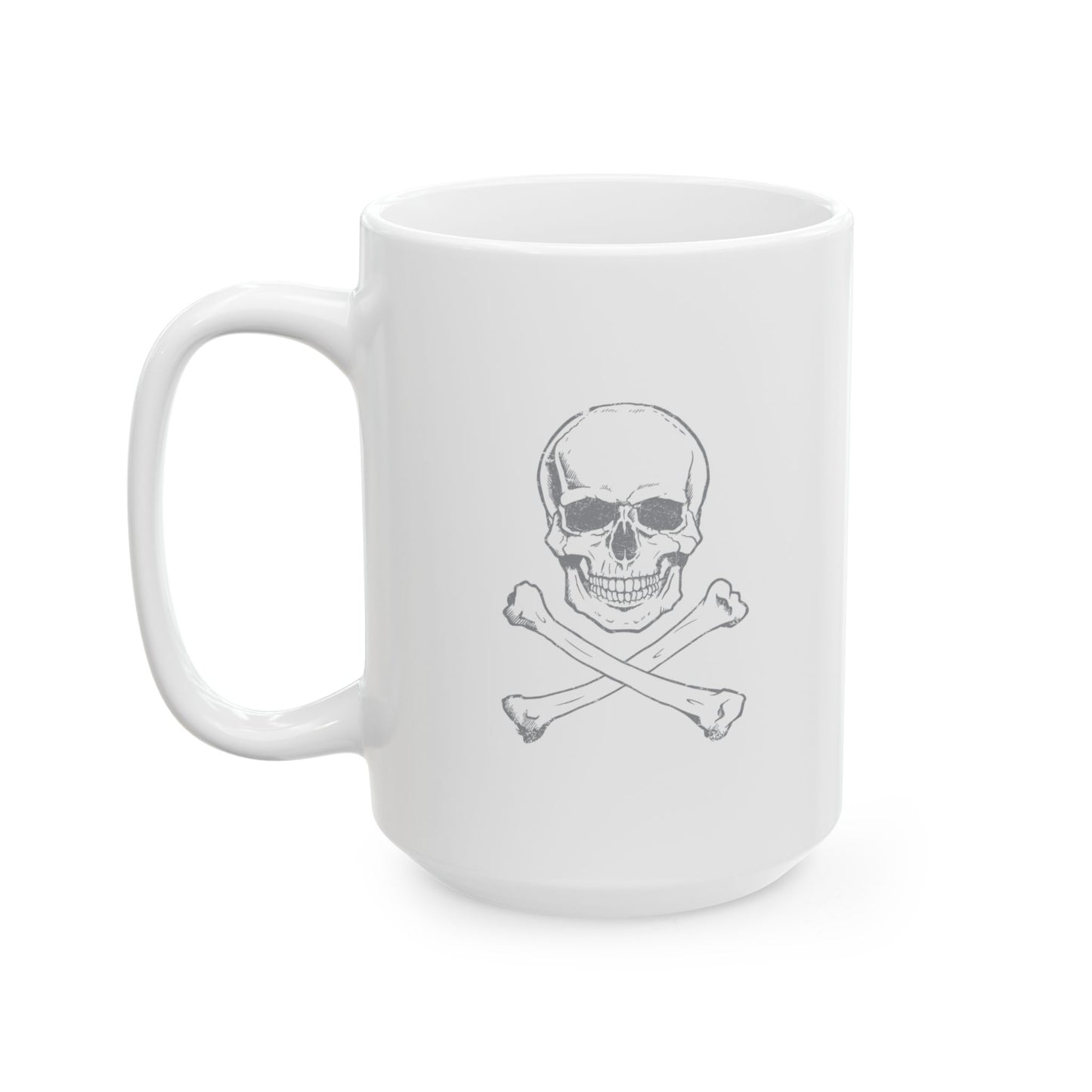 SKETCHY SKULL White Mug