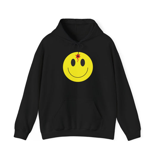 DEADSHOT HAPPY FACE - Premium Unisex Funny Sarcastic Black Hoodie Sweatshirt