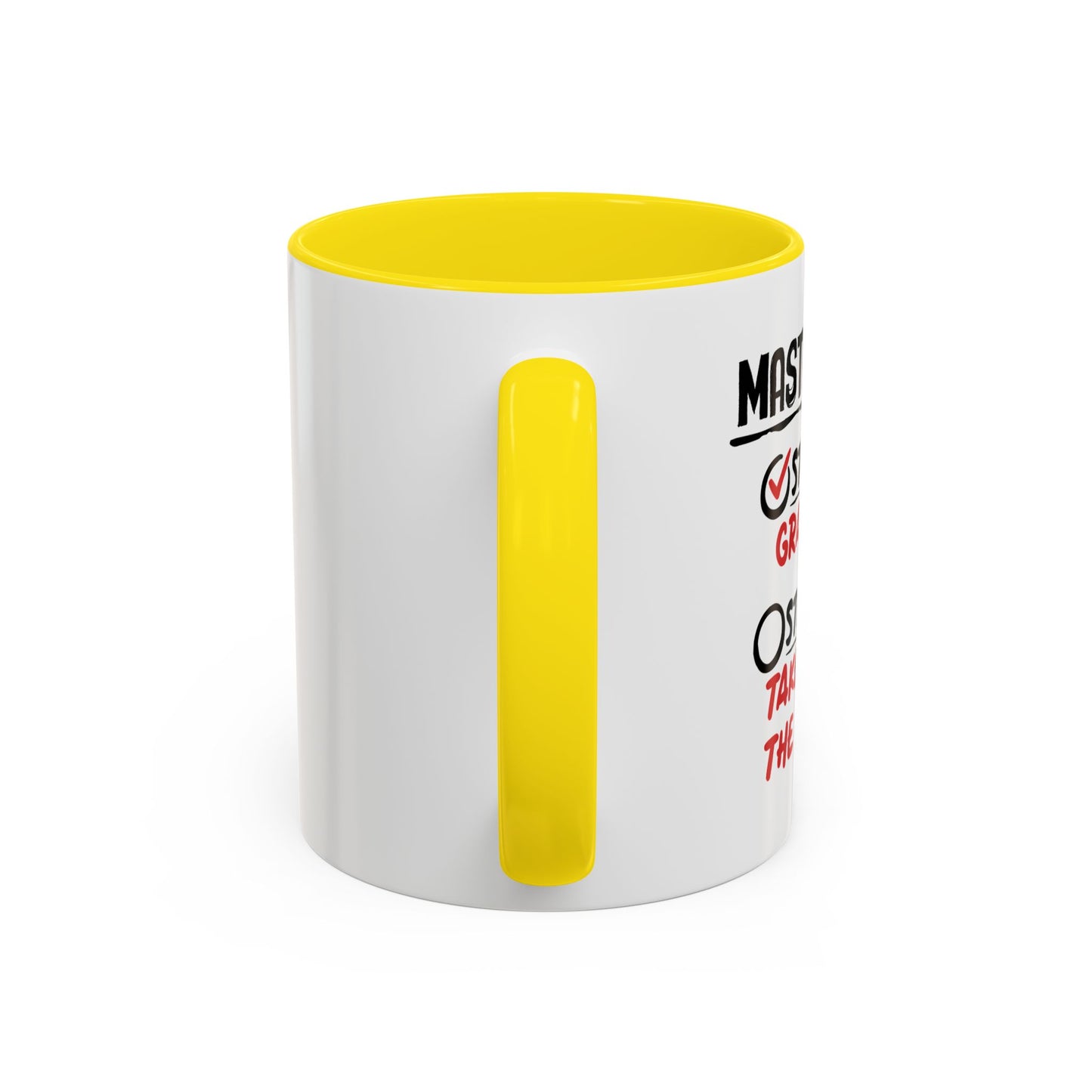 MASTER PLAN Accent BiColor Funny Sarcastic Mug