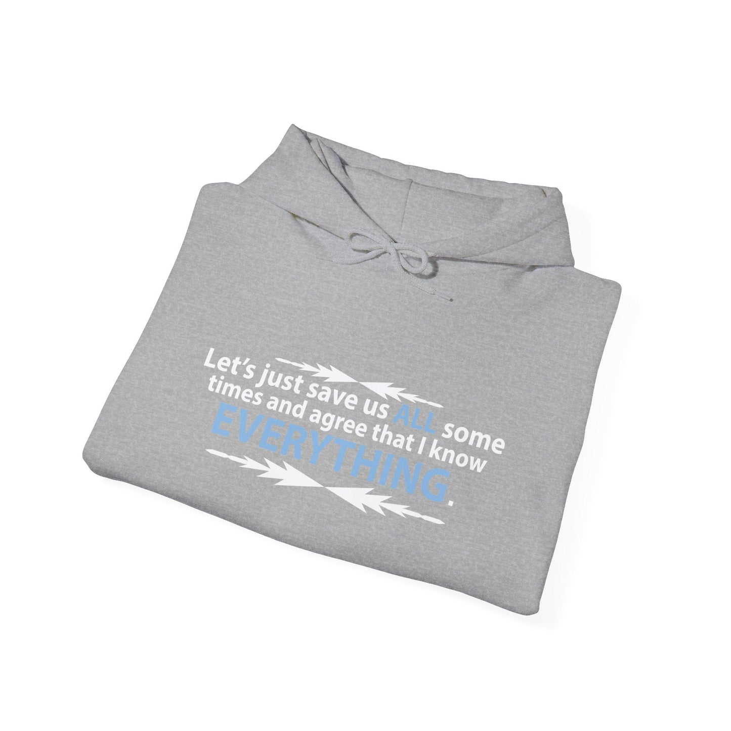 LET'S JUST SAVE US ALL SOMETIME - Premium Unisex Funny Sarcastic Black Hoodie Sweatshirt