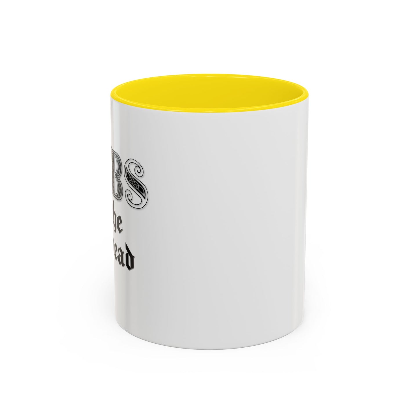 DIBS ON THE REDHEAD Accent BiColor Funny Sarcastic Mug