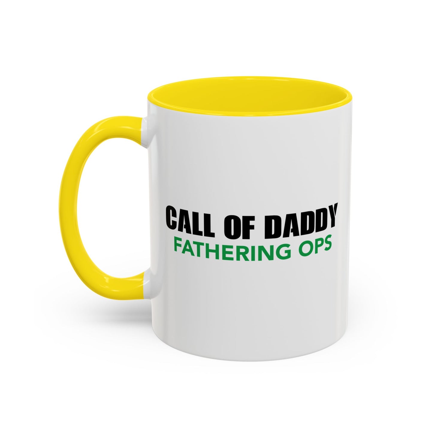 CALL OF DADDY FATHER OPS Accent BiColor Funny Sarcastic Mug