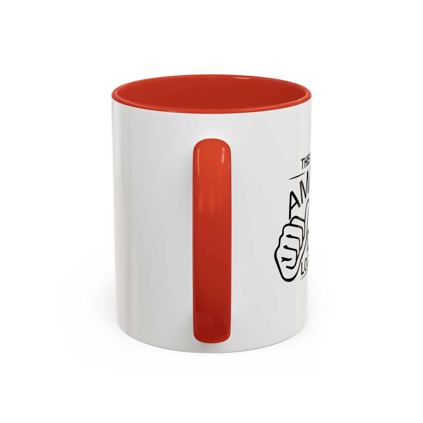 THIS IS WHAT AN AMAZING DAD LOOKS LIKE Accent BiColor Funny Sarcastic Mug