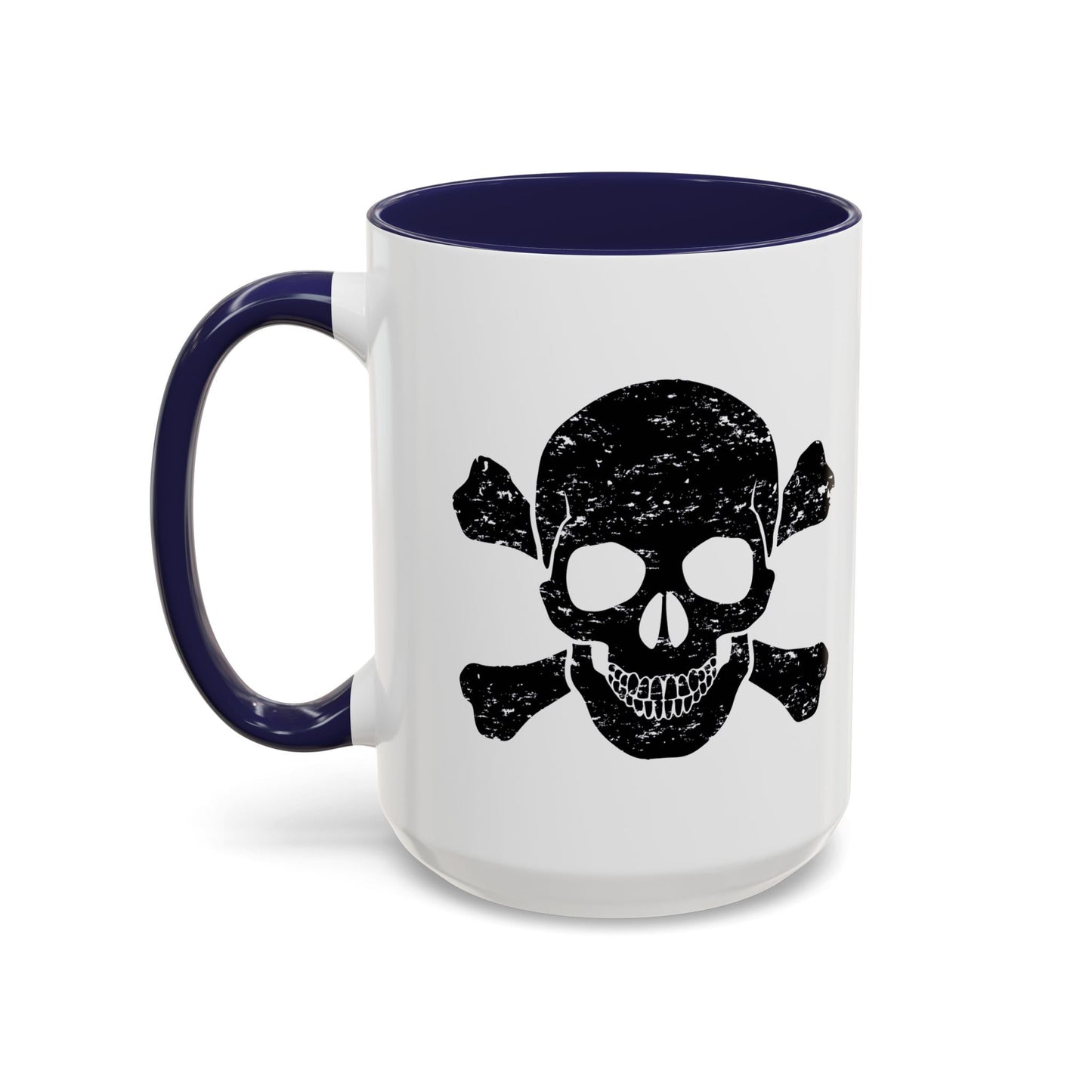 SKULL HEAD BONES Accent BiColor Funny Sarcastic Mug