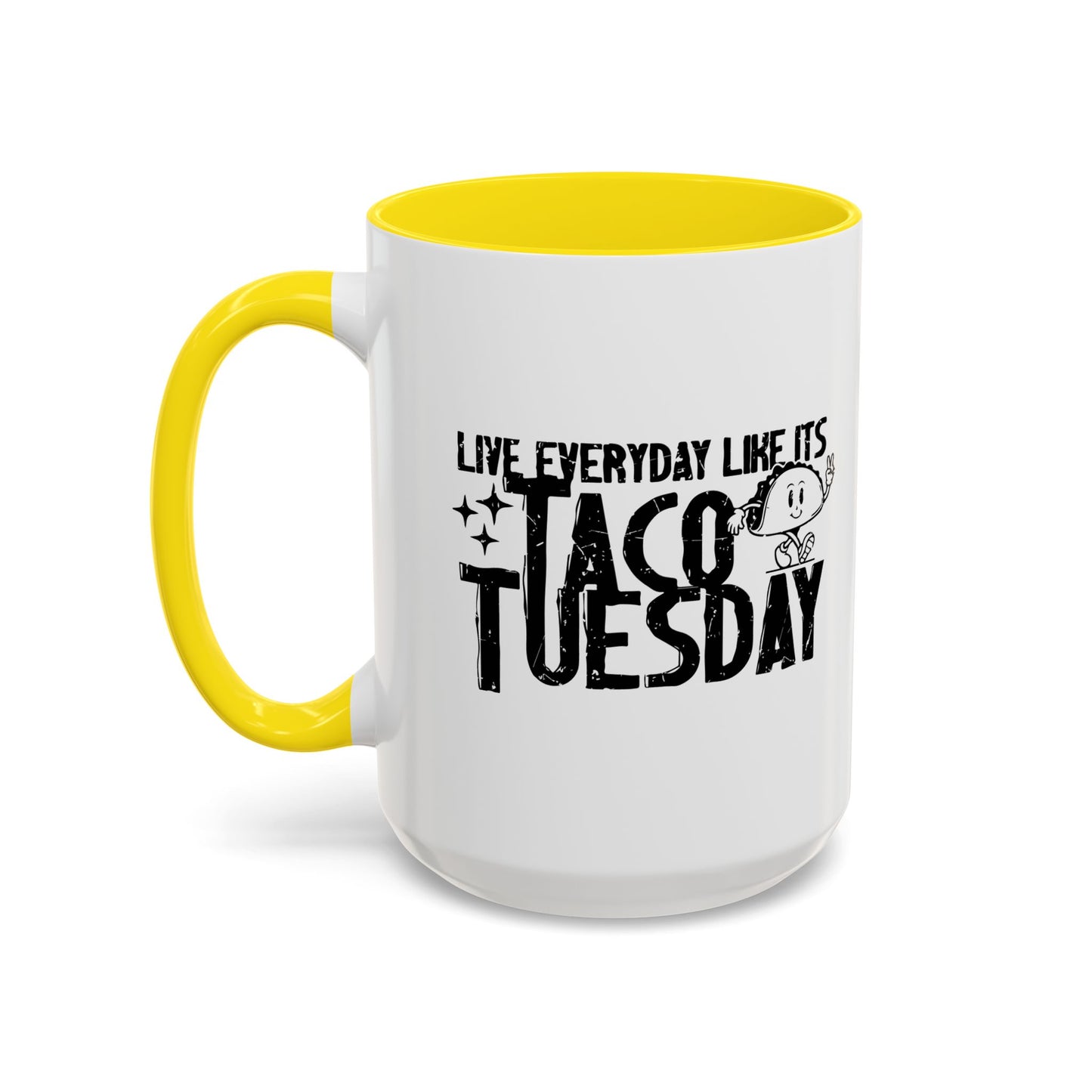 TACO TUESDAY Accent BiColor Funny Sarcastic Mug