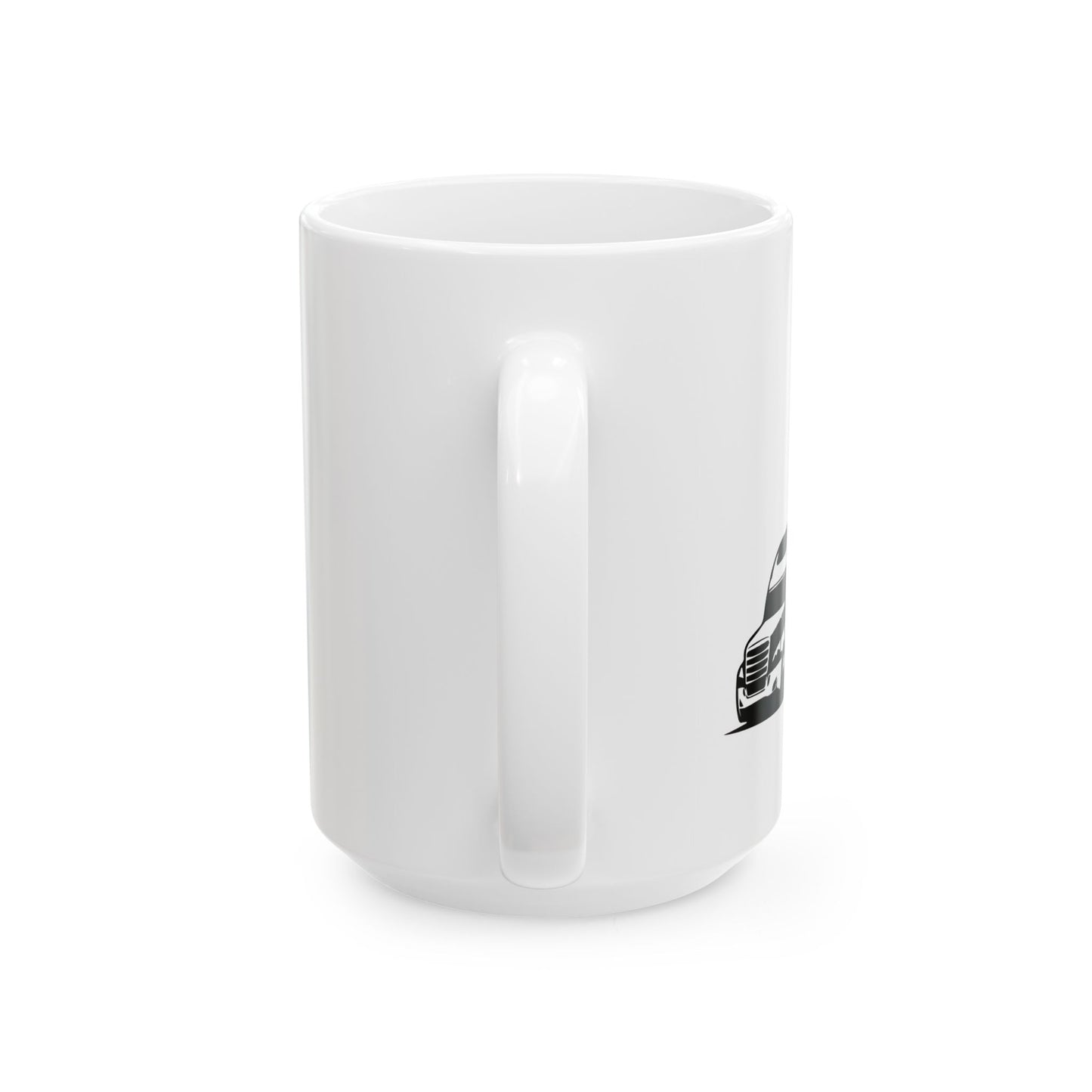 DISTRESS TRUCK AMERICAN FLAG MEMORIAL WHITE MUG