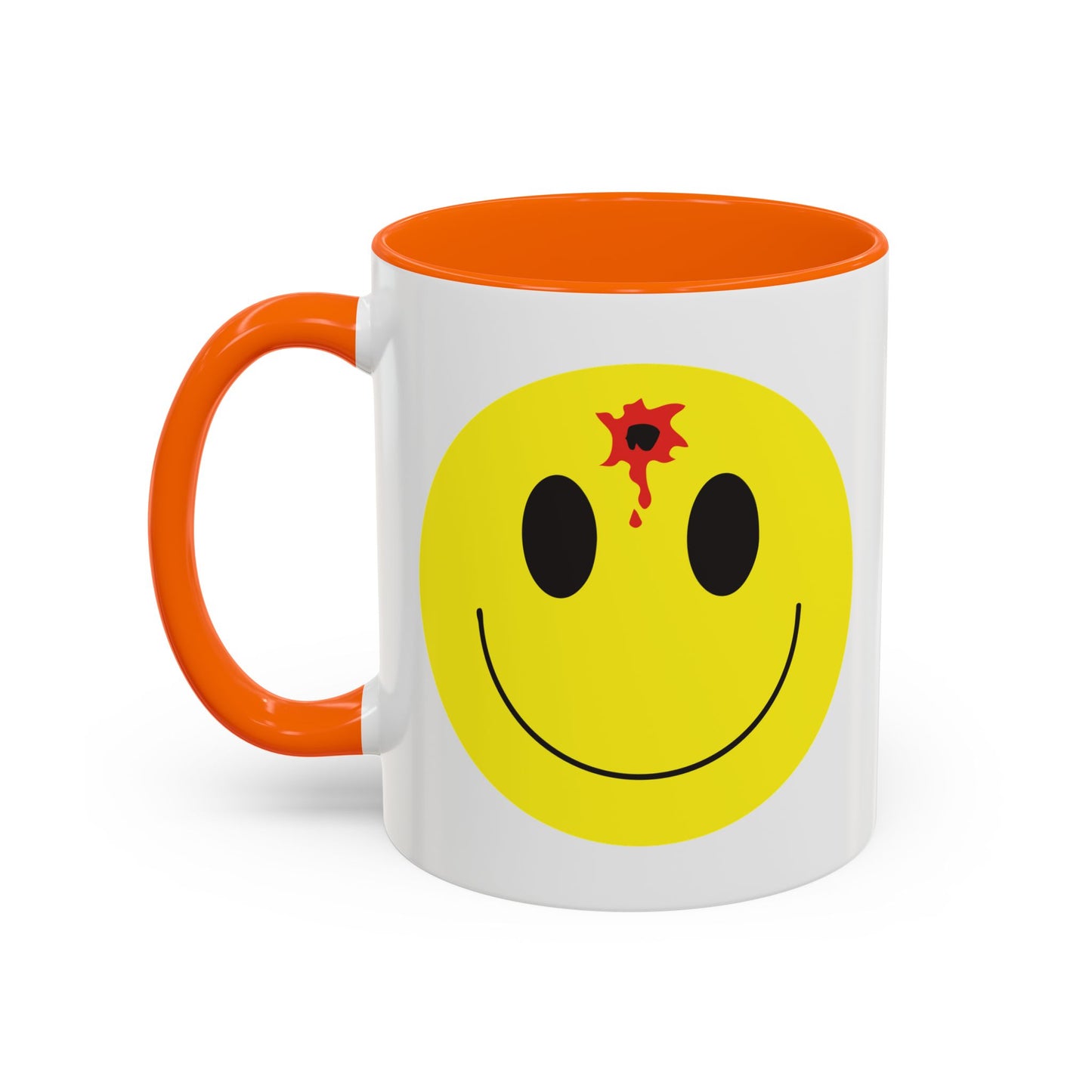 DEADSHOT HAPPY FACE Accent BiColor Funny Sarcastic Mug