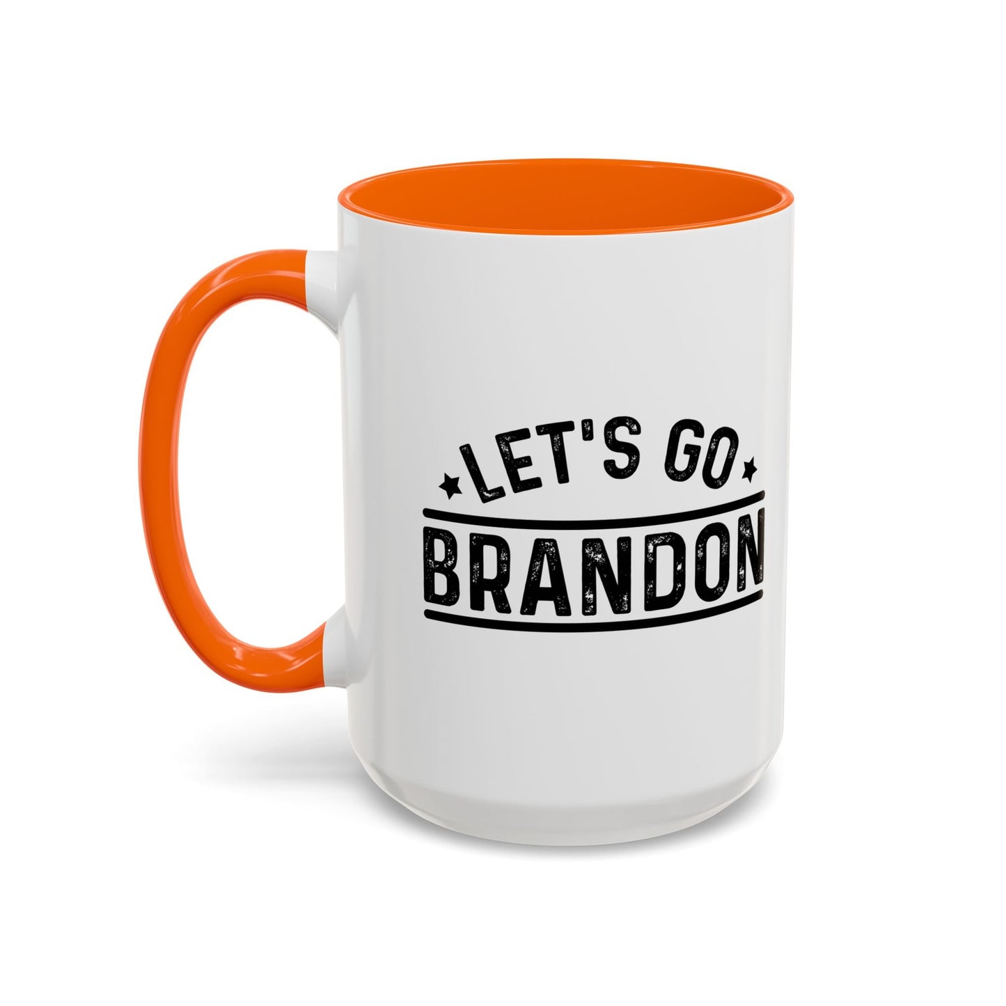 LET'S GO BRANDON Accent BiColor Funny Sarcastic Mug