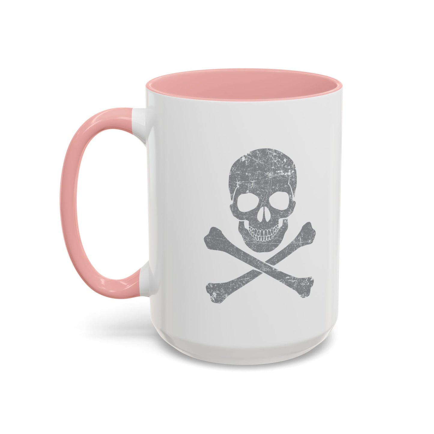 GRAY SKULL BONES Accent BiColor Funny Sarcastic Mug