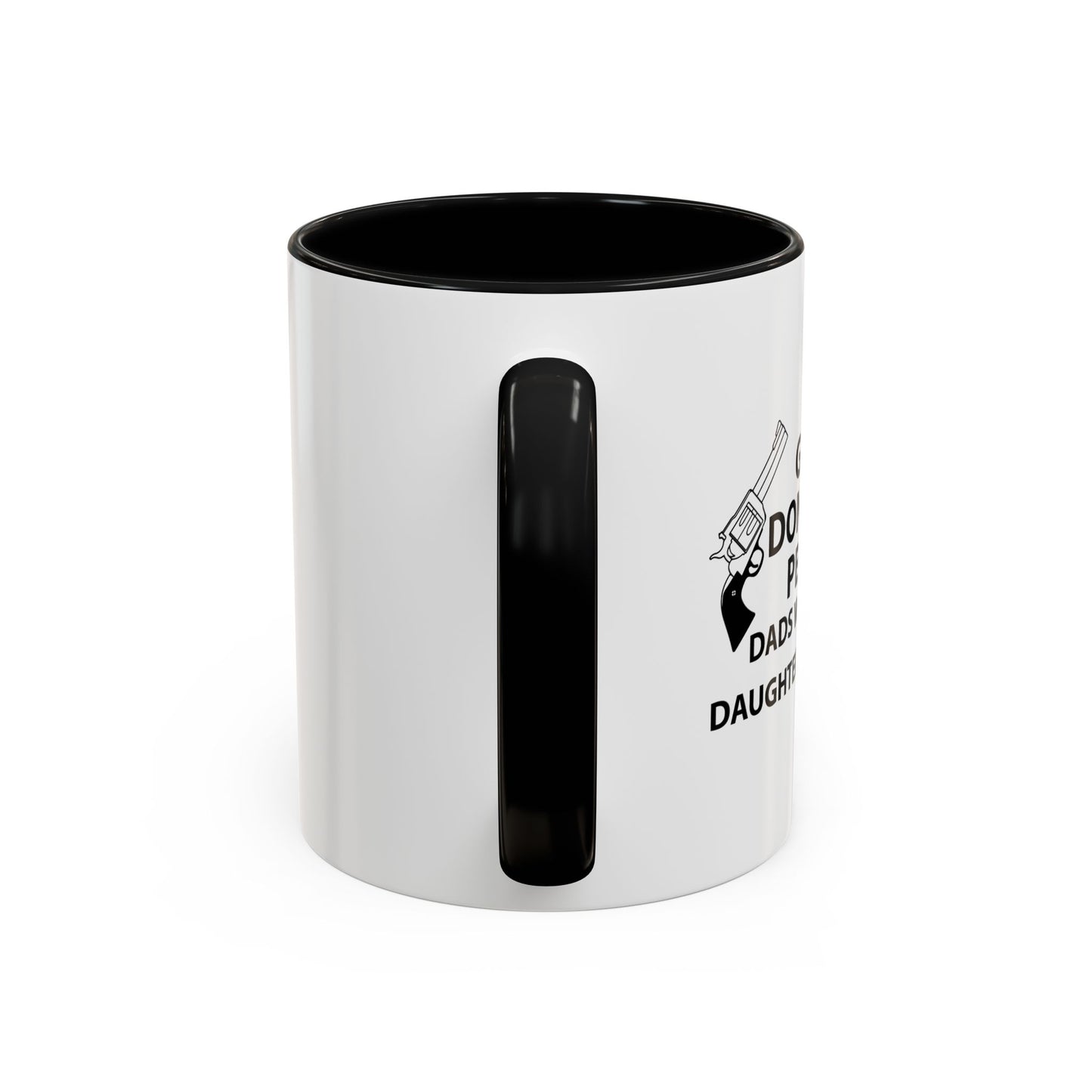 GUNS DON'T KILL PEOPLE Accent BiColor Funny Sarcastic Mug