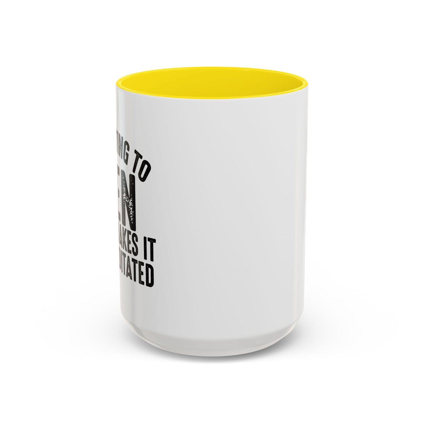 COUNTING TO TEN Accent BiColor Funny Sarcastic Mug