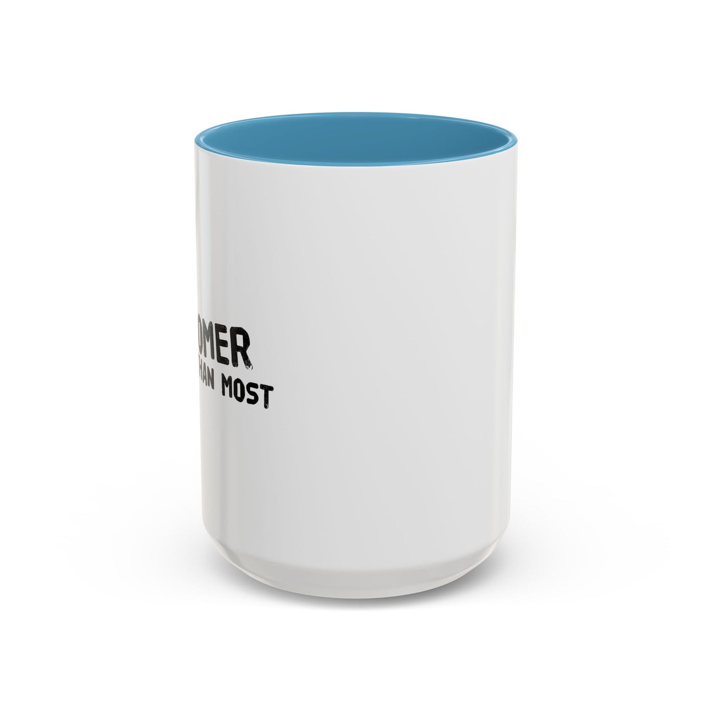 I'M AWESOMER THAN MOST Accent BiColor Funny Sarcastic Mug