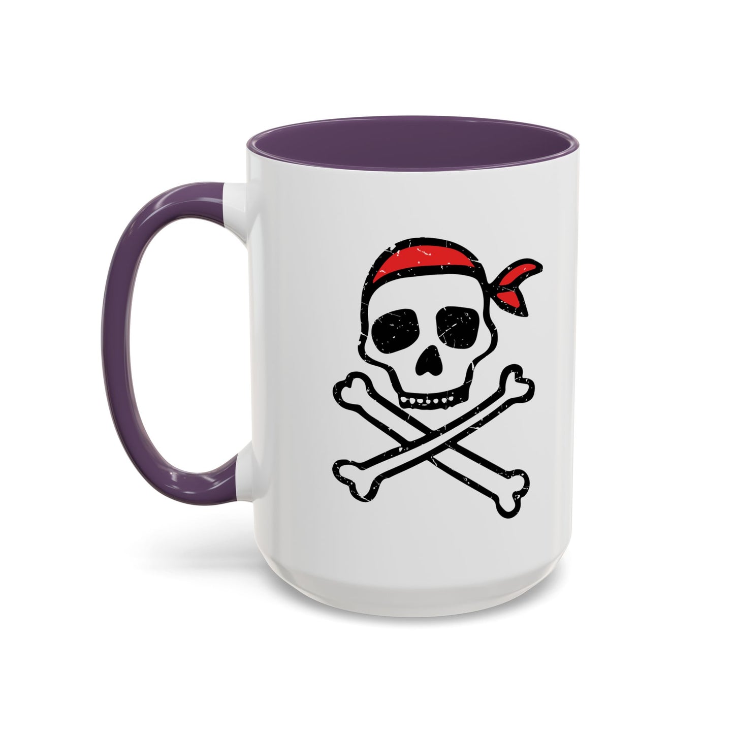 DRAWN SKULL Accent BiColor Funny Sarcastic Mug