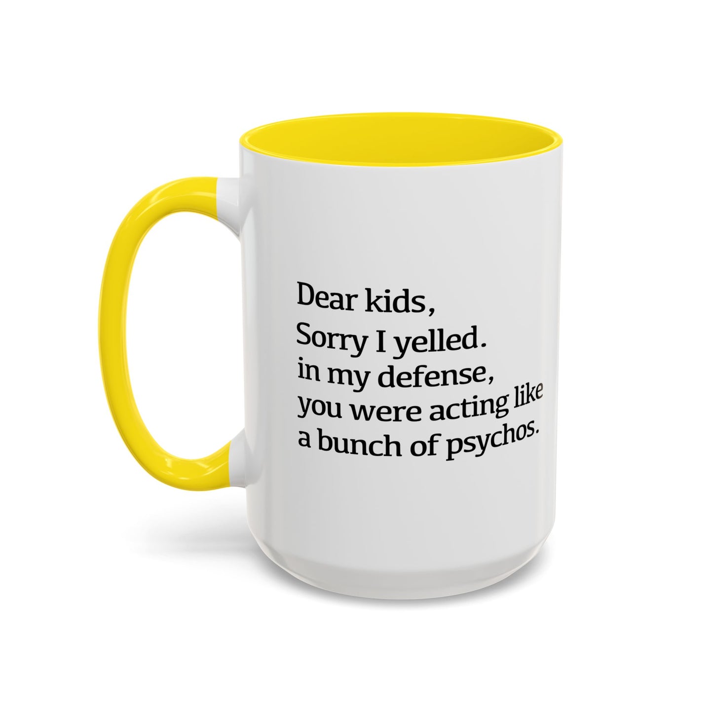 A BUNCH OF PSYCHOS Accent BiColor Funny Sarcastic Mug