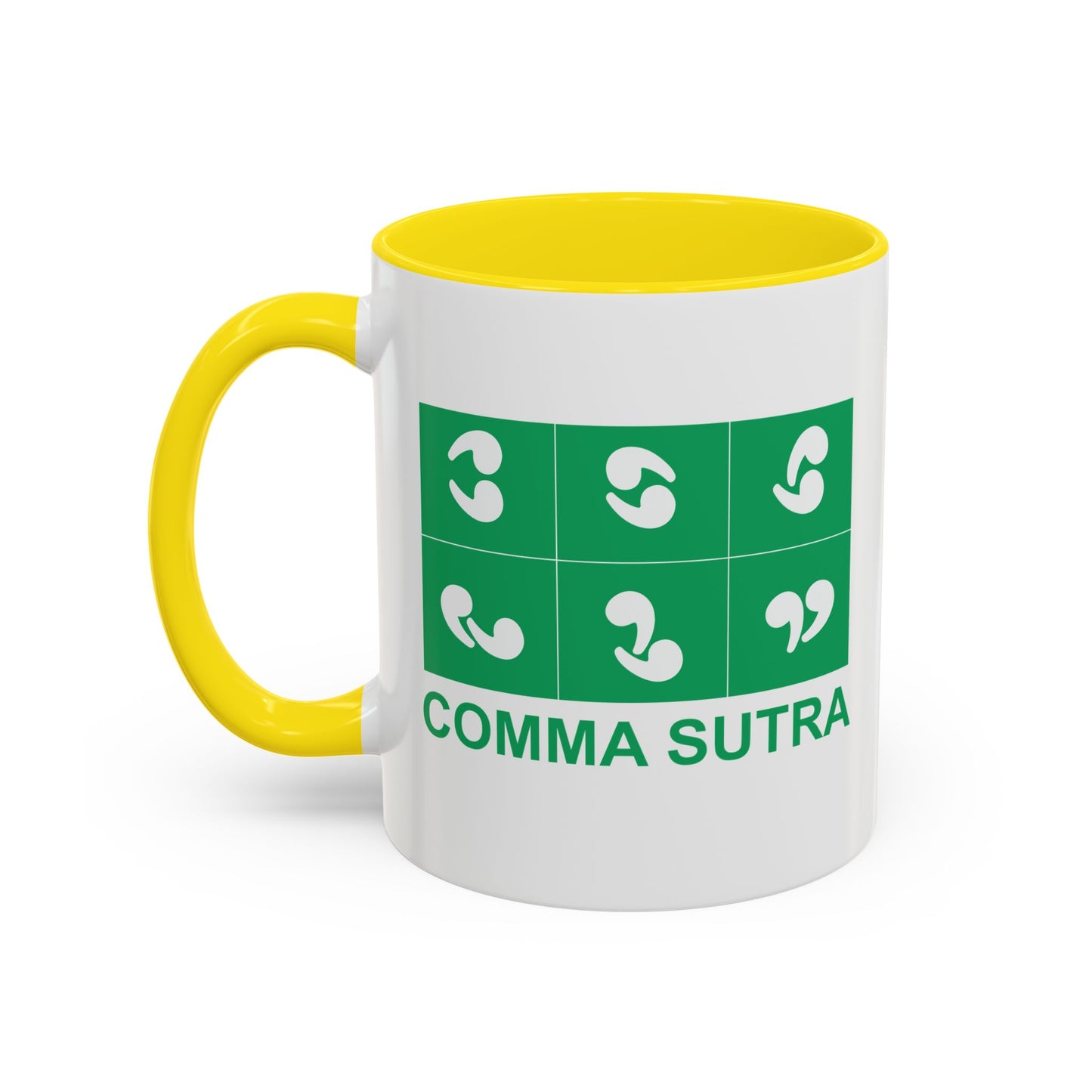 COMMA SUTRA Accent BiColor Funny Sarcastic Mug