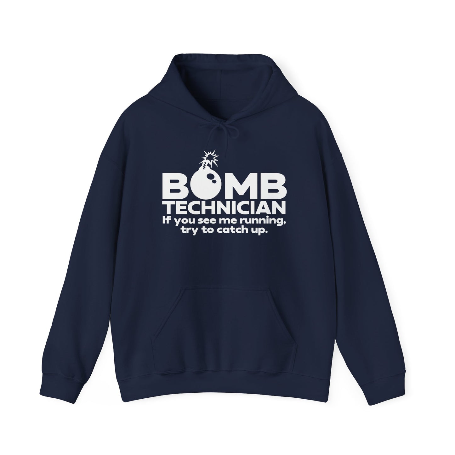 BOMB TECHNICIAN - Premium Unisex Funny Sarcastic Black Hoodie Sweatshirt