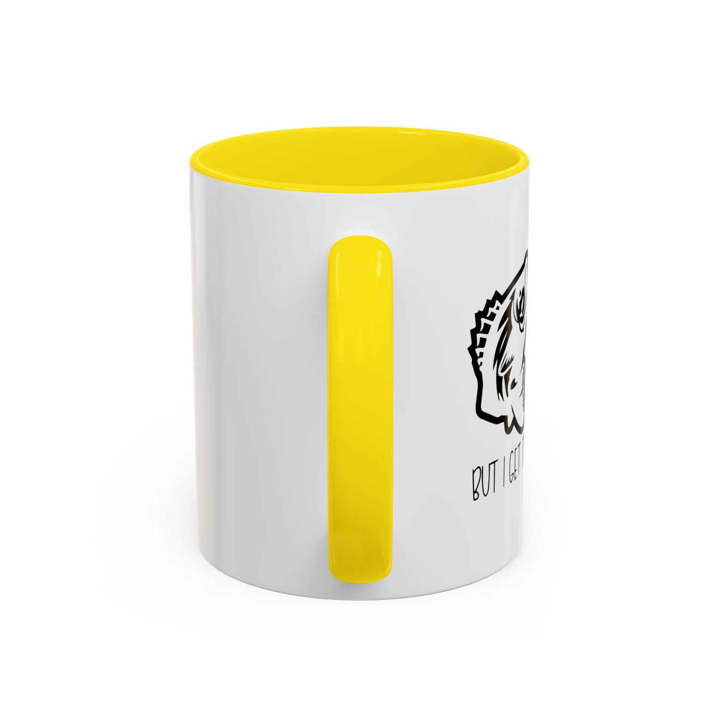 FISHING IT'S LIKE YOGA Accent BiColor Funny Sarcastic Mug