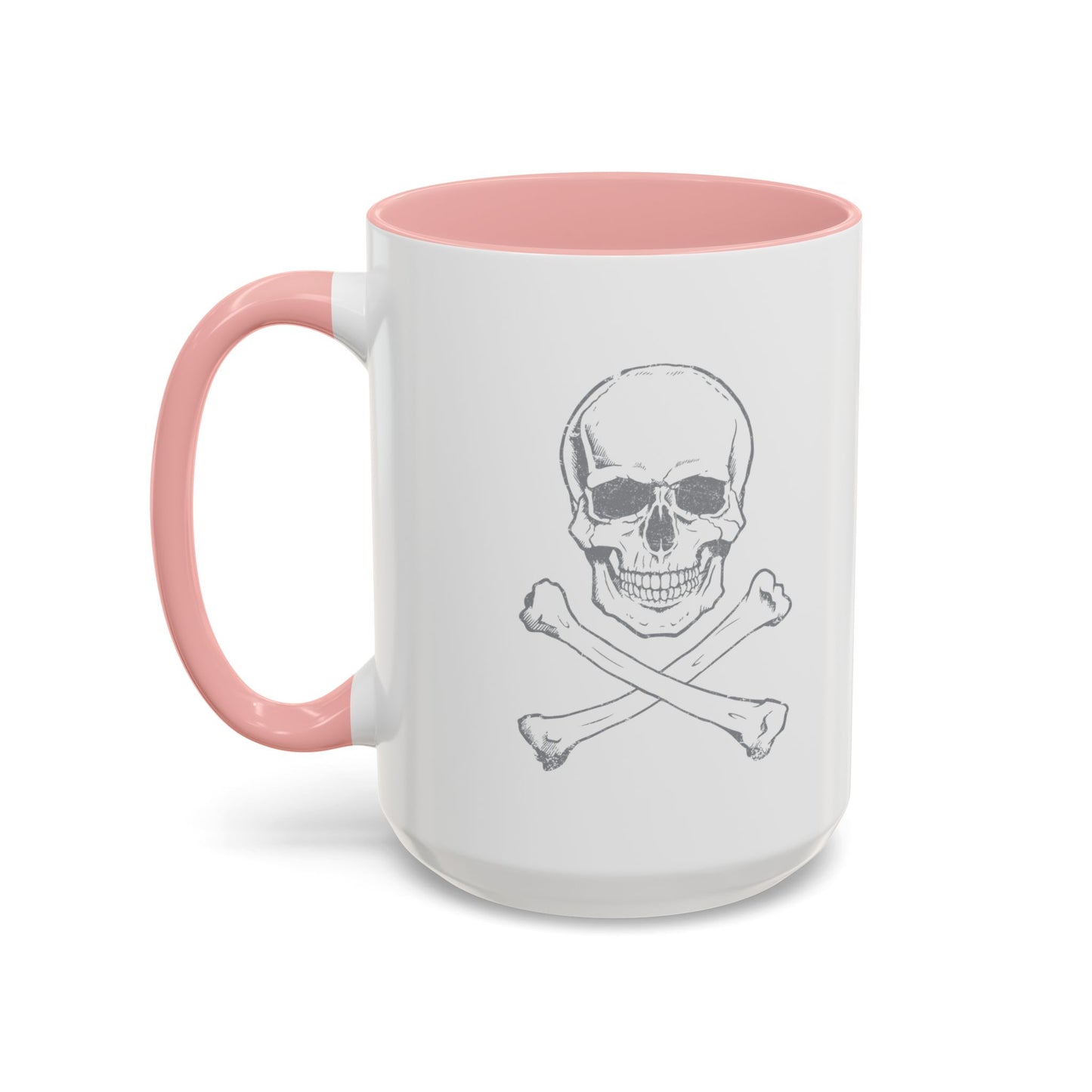 SKETCHY SKULL Accent BiColor Funny Sarcastic Mug