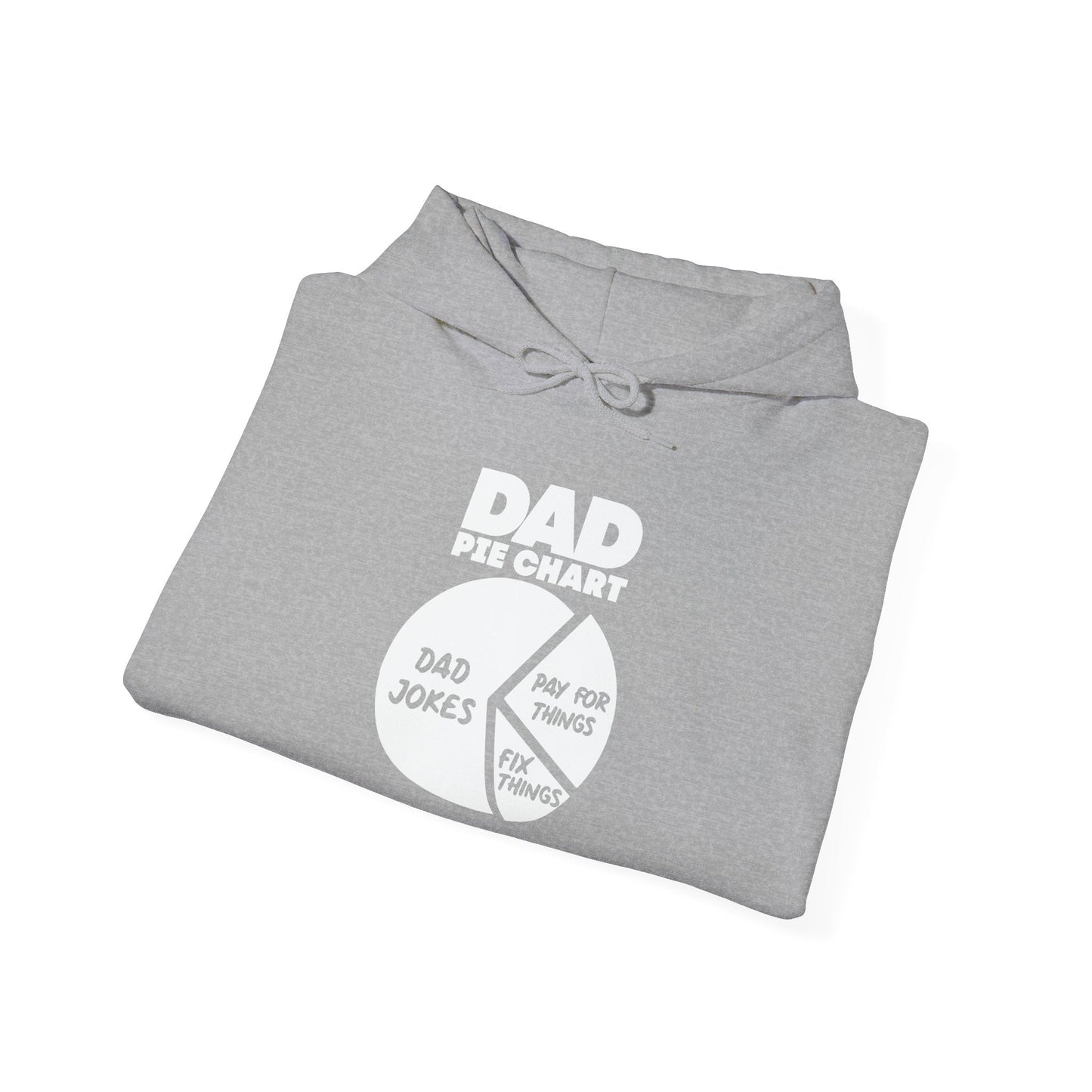 DAD PIE CHART - Premium Unisex Funny Sarcastic Black Hoodie Sweatshirt