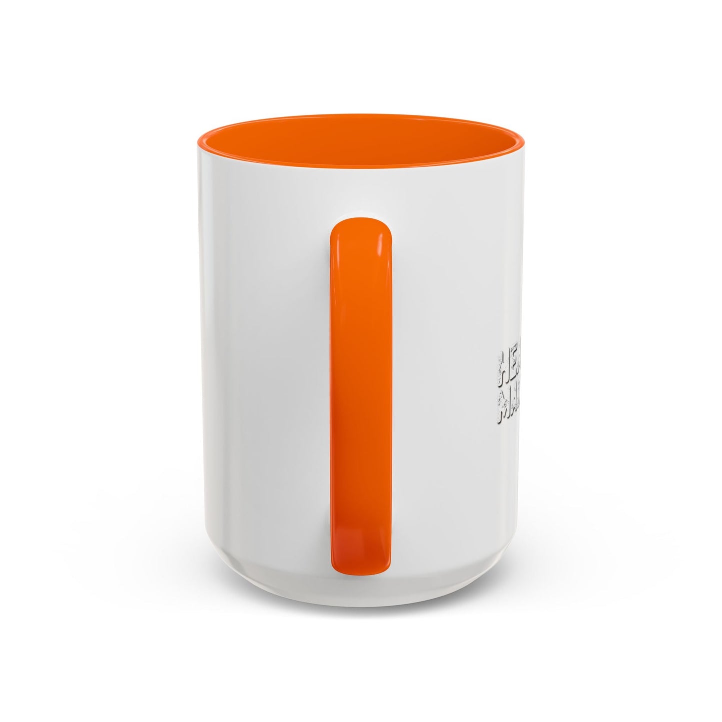 HEAVY METAL MADE ME DO IT Accent BiColor Funny Sarcastic Mug