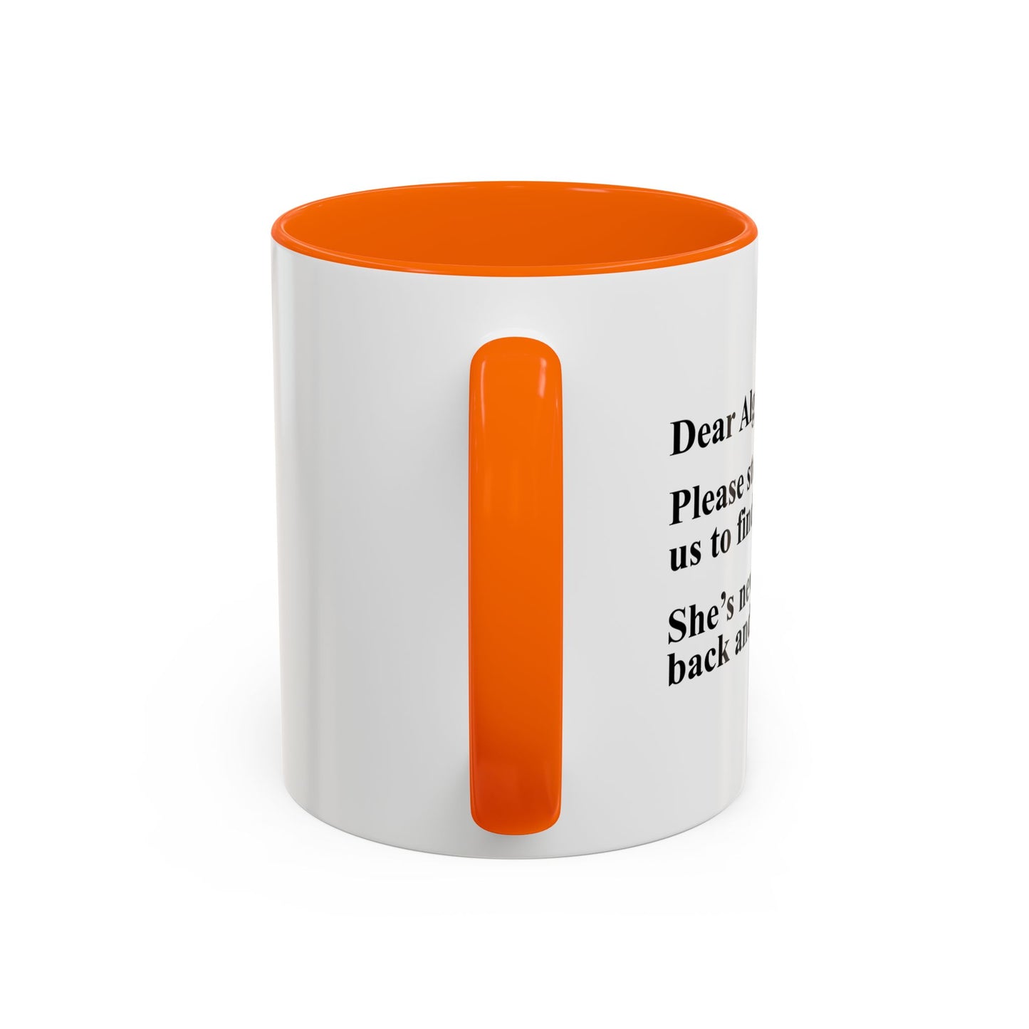 DEAR ALGEBRA Accent BiColor Funny Sarcastic Mug