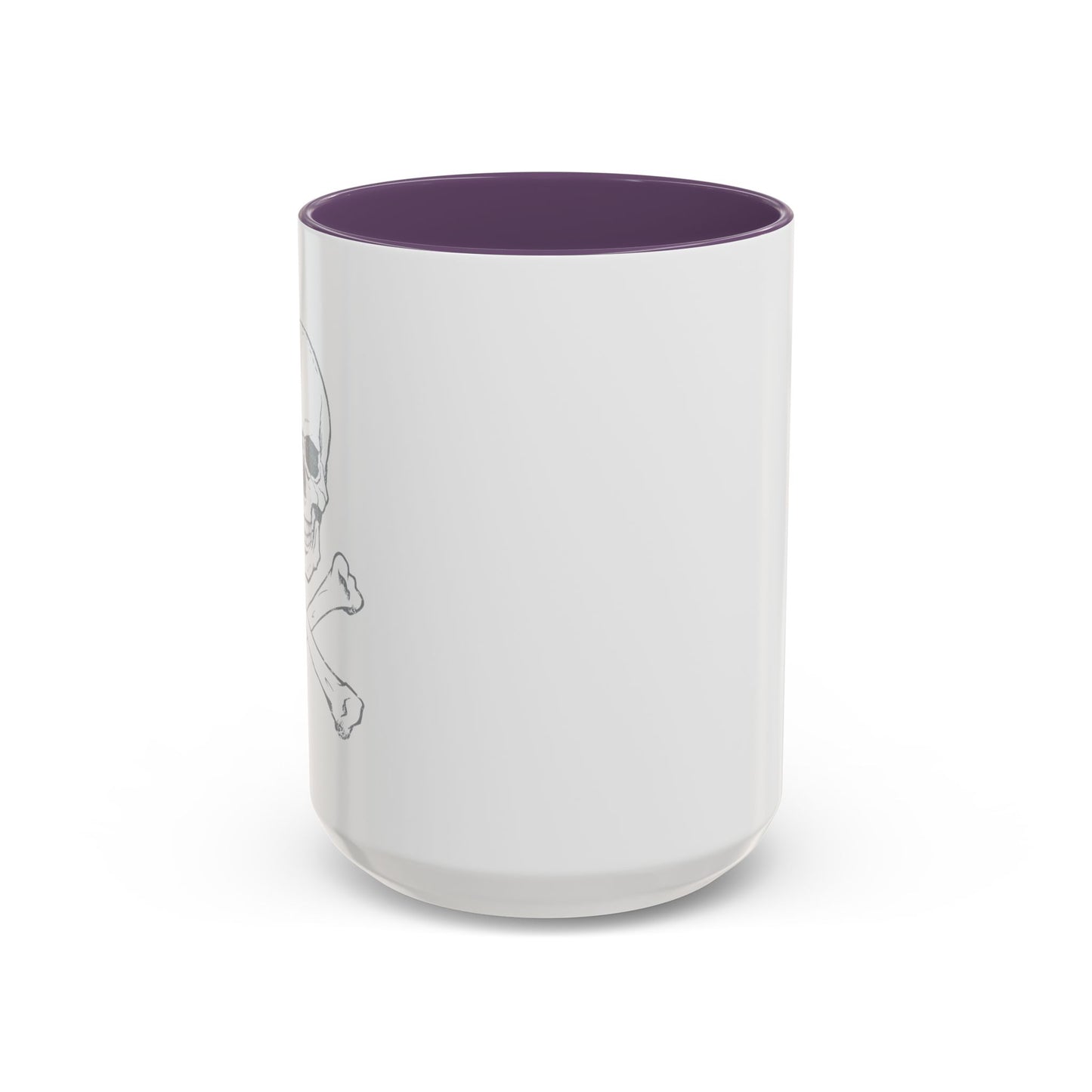 SKETCHY SKULL Accent BiColor Funny Sarcastic Mug