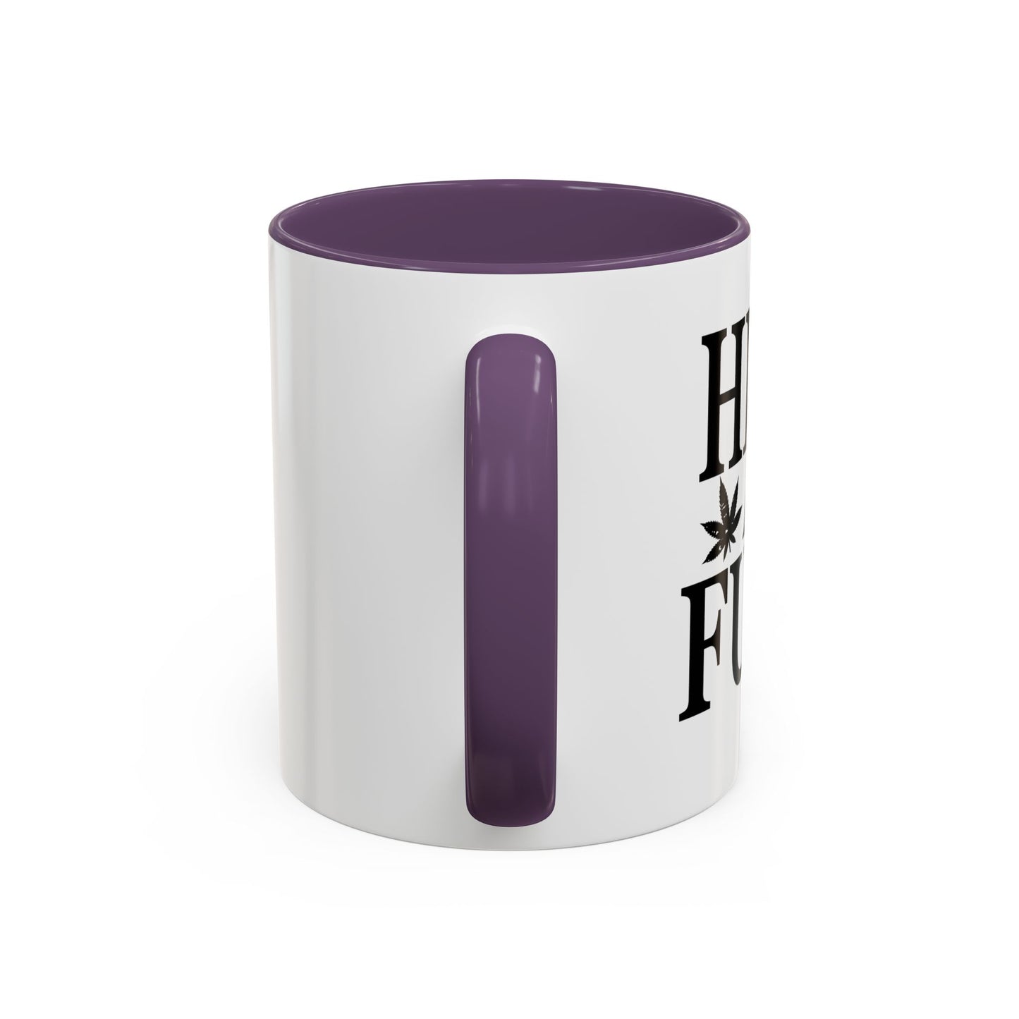 HIGH AS FUCK Accent BiColor Funny Sarcastic Mug