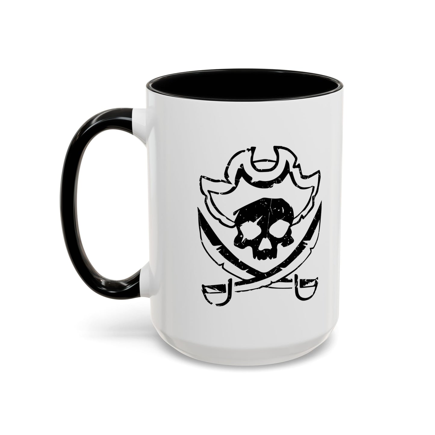 SCARED SKULL Accent BiColor Funny Sarcastic Mug