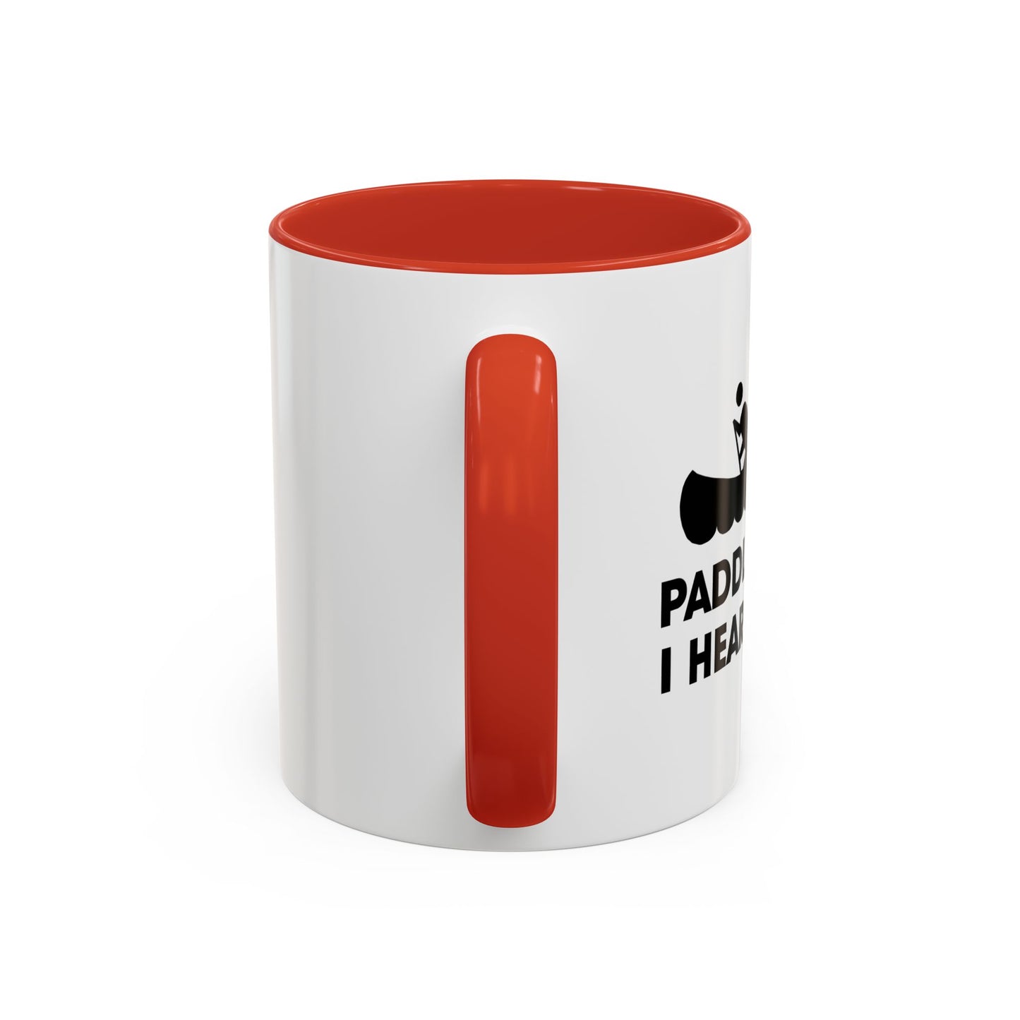 PADDLE FASTER, I HEAR BANJOS Accent BiColor Funny Sarcastic Mug