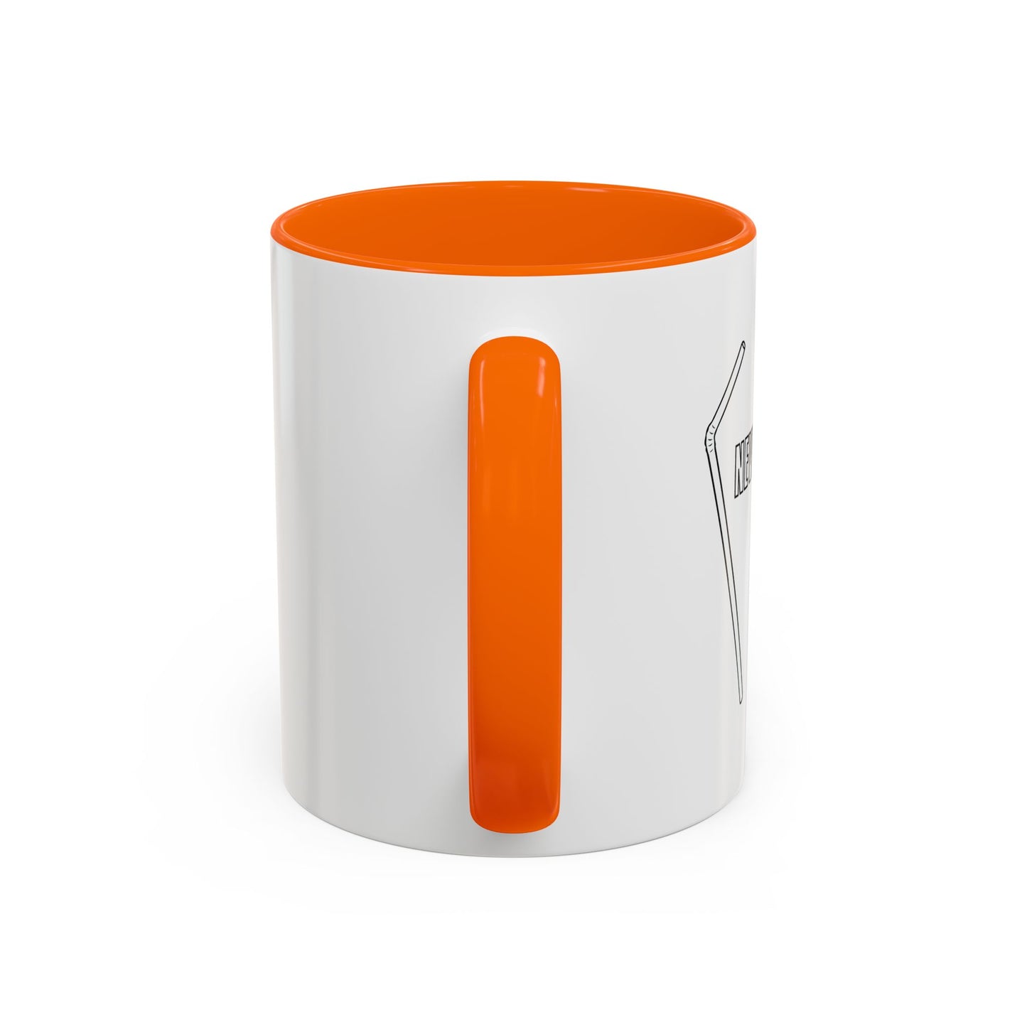 NEVER FORGET THE STRAW Accent BiColor Funny Sarcastic Mug