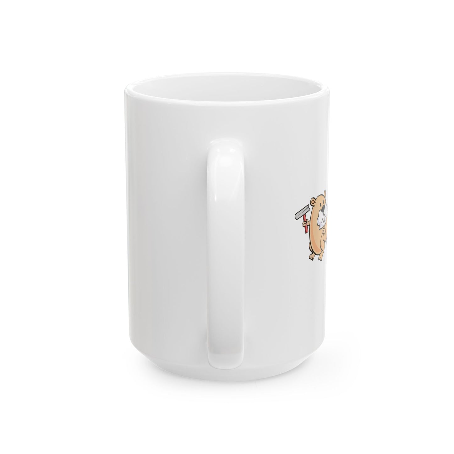 I LOVE SHAVED BEAVER Funny Sarcastic White Mug