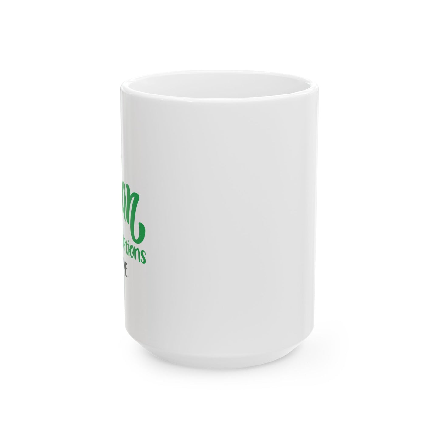 MY VEGAN OPTIONS FUNNY SARCASTIC MUG