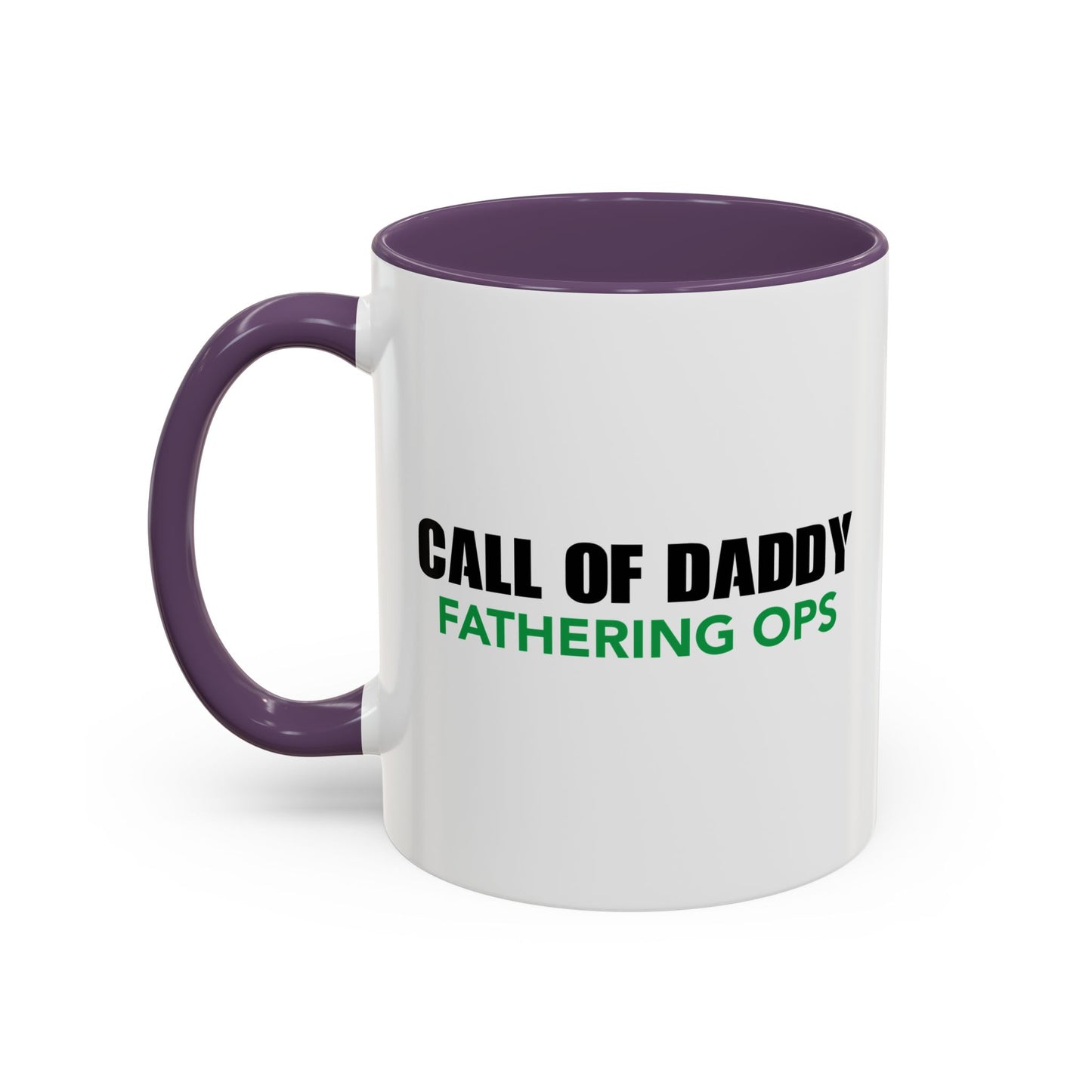 CALL OF DADDY FATHER OPS Accent BiColor Funny Sarcastic Mug