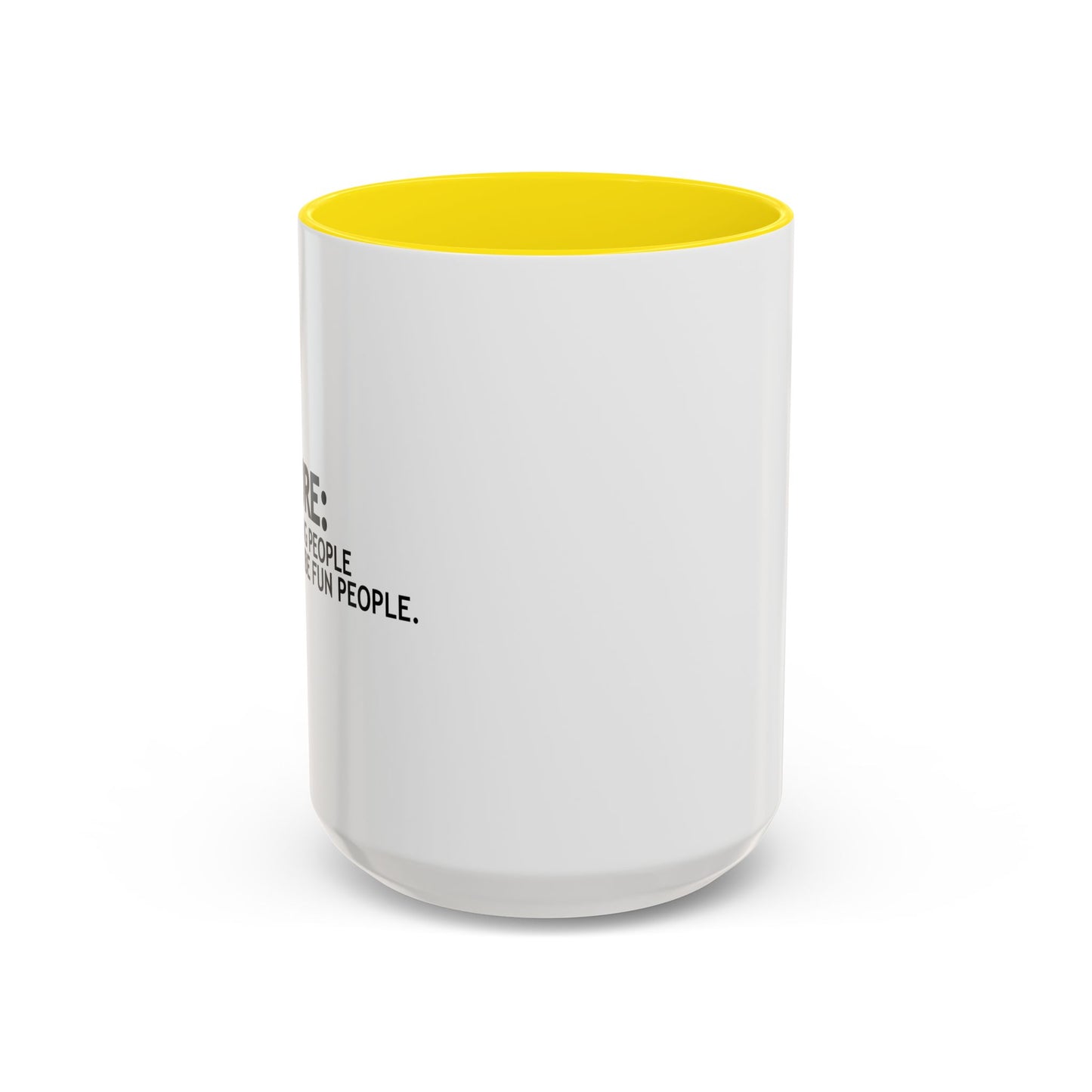 DESCRIBE FUN PEOPLE Accent BiColor Funny Sarcastic Mug